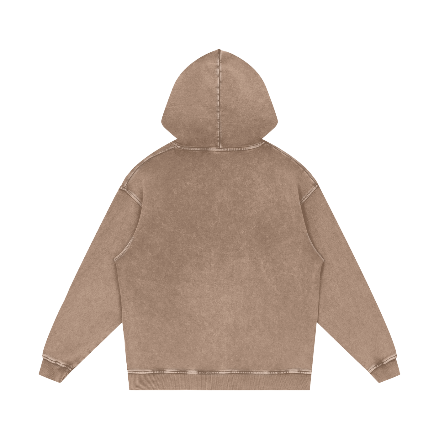 Thankful Grateful Blessed Snow Washed Loose Cotton Hoodie