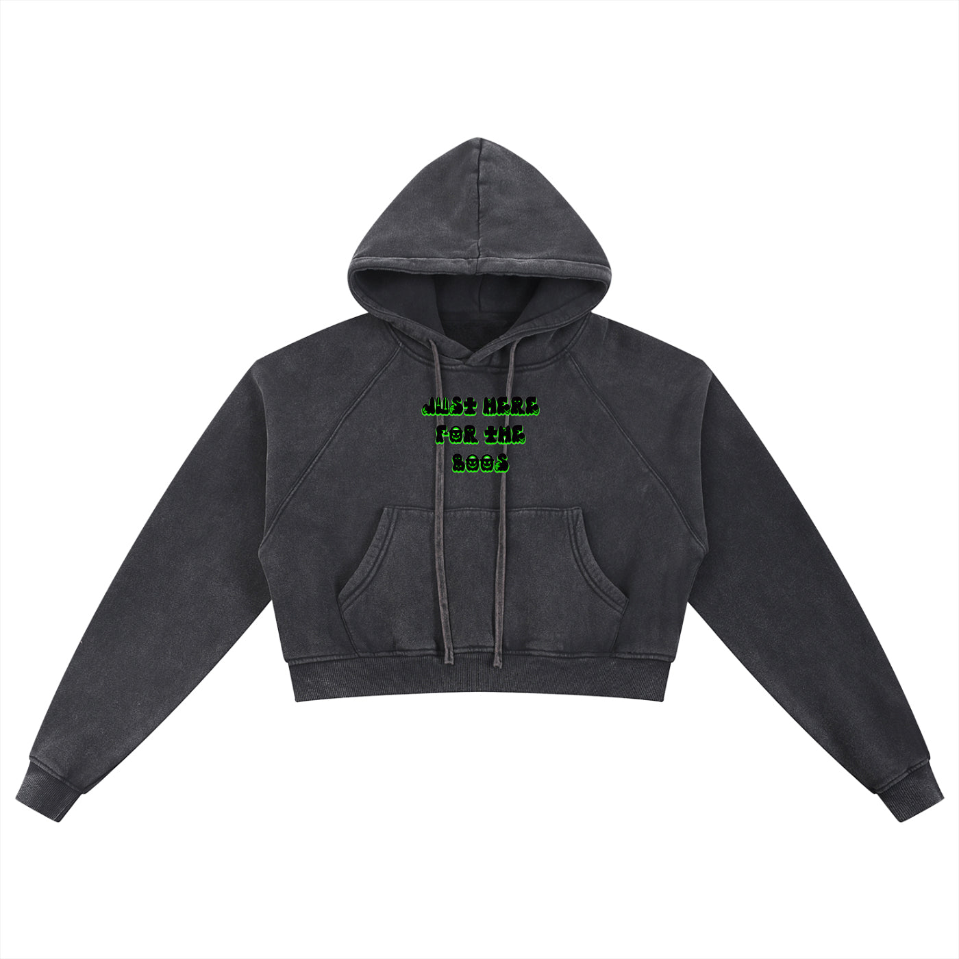 Boos Cropped Hoodie Sweatsuit Black