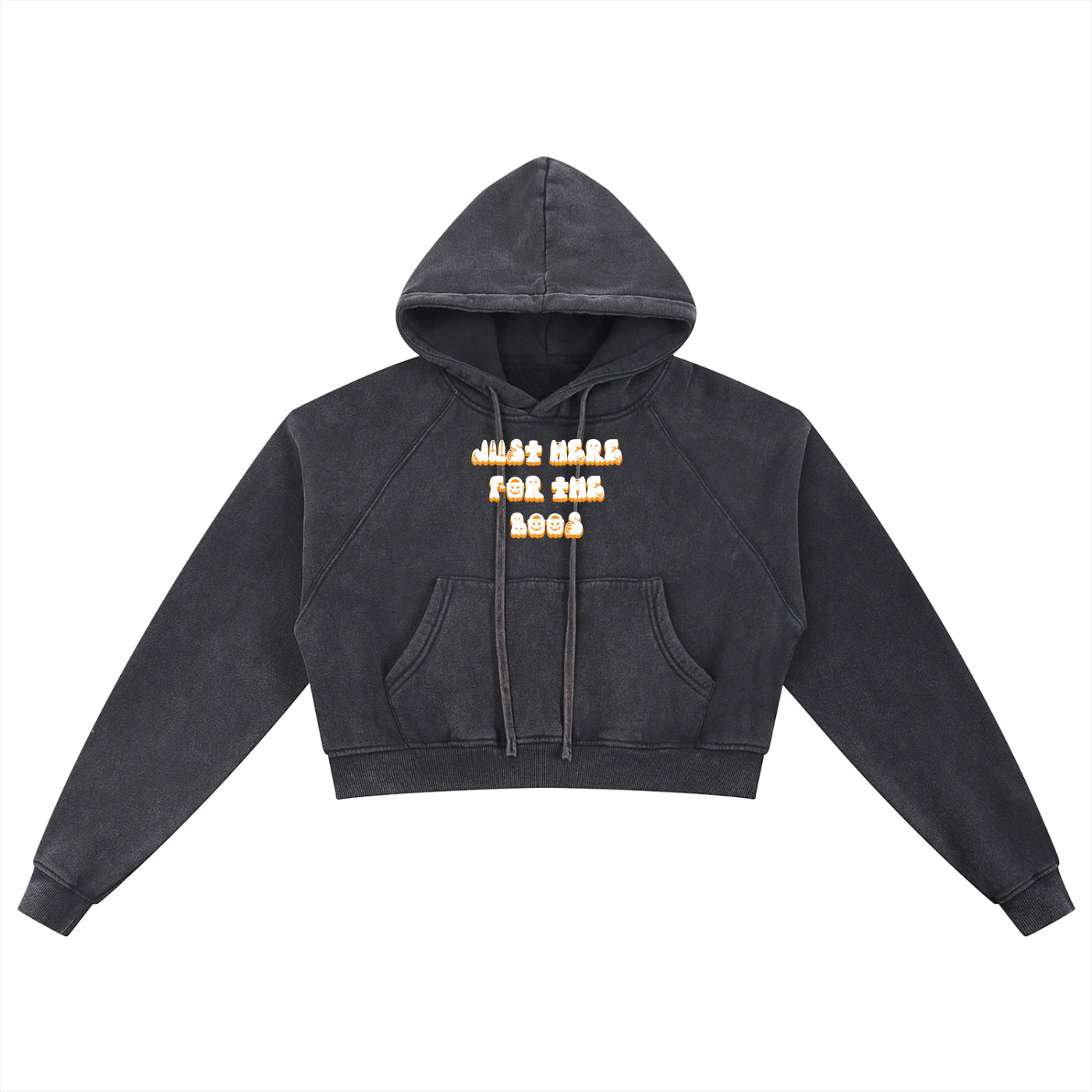 Boos Cropped Hoodie Sweatsuit White