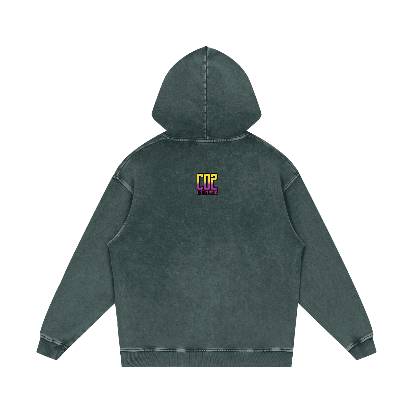 Spooky Season Snow Washed Loose Cotton Hoodie
