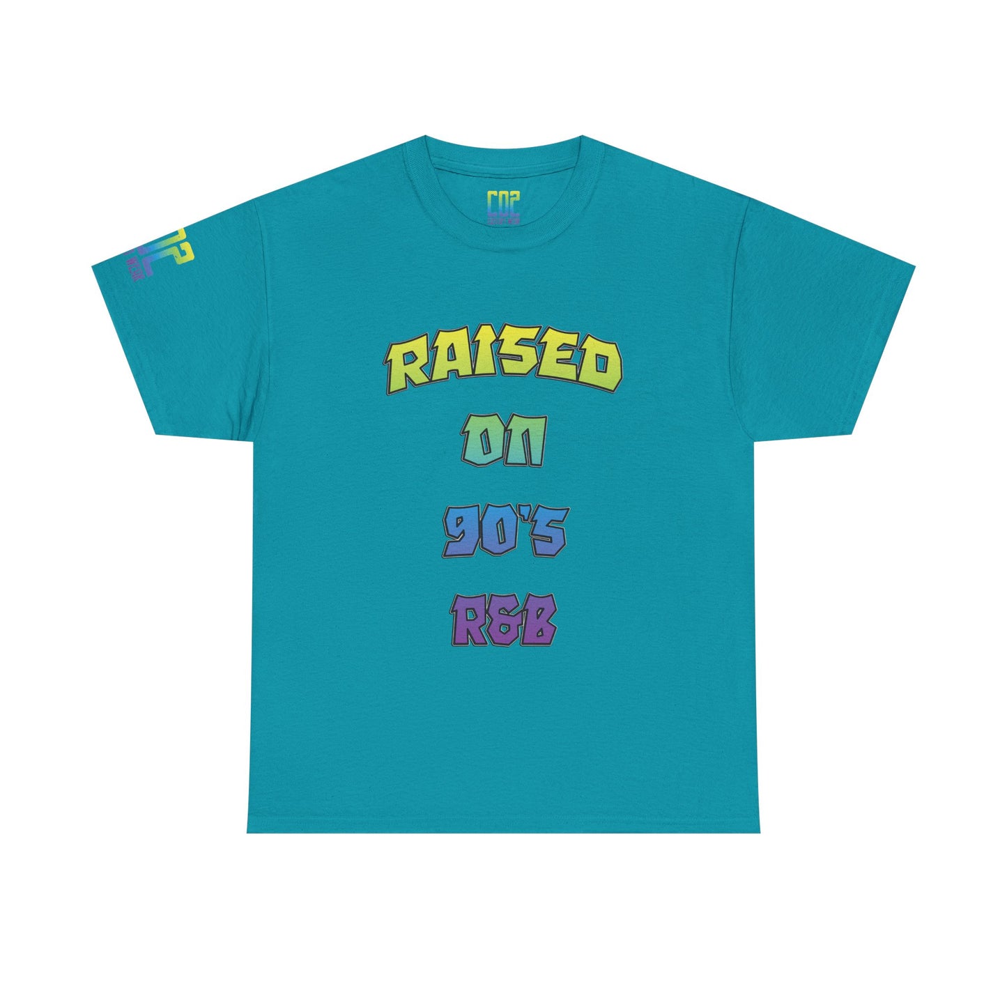 Raised on 90's R&B Nostalgia Unisex Heavy Cotton Tee, Vintage Music Shirt, Retro Graphic Tee, Gift for Music Lovers, Casual Streetwear