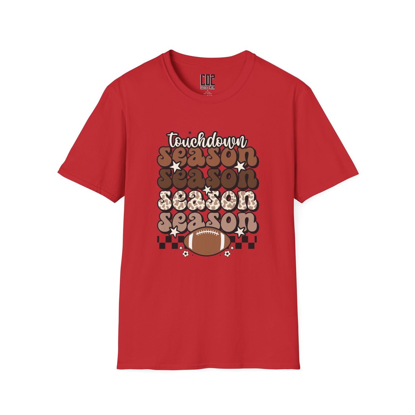 Touchdown Season Unisex Softstyle T-Shirt - Football Fan Tee, Casual Wear, Game Day Outfit, Sports Gift, Fall Celebrations