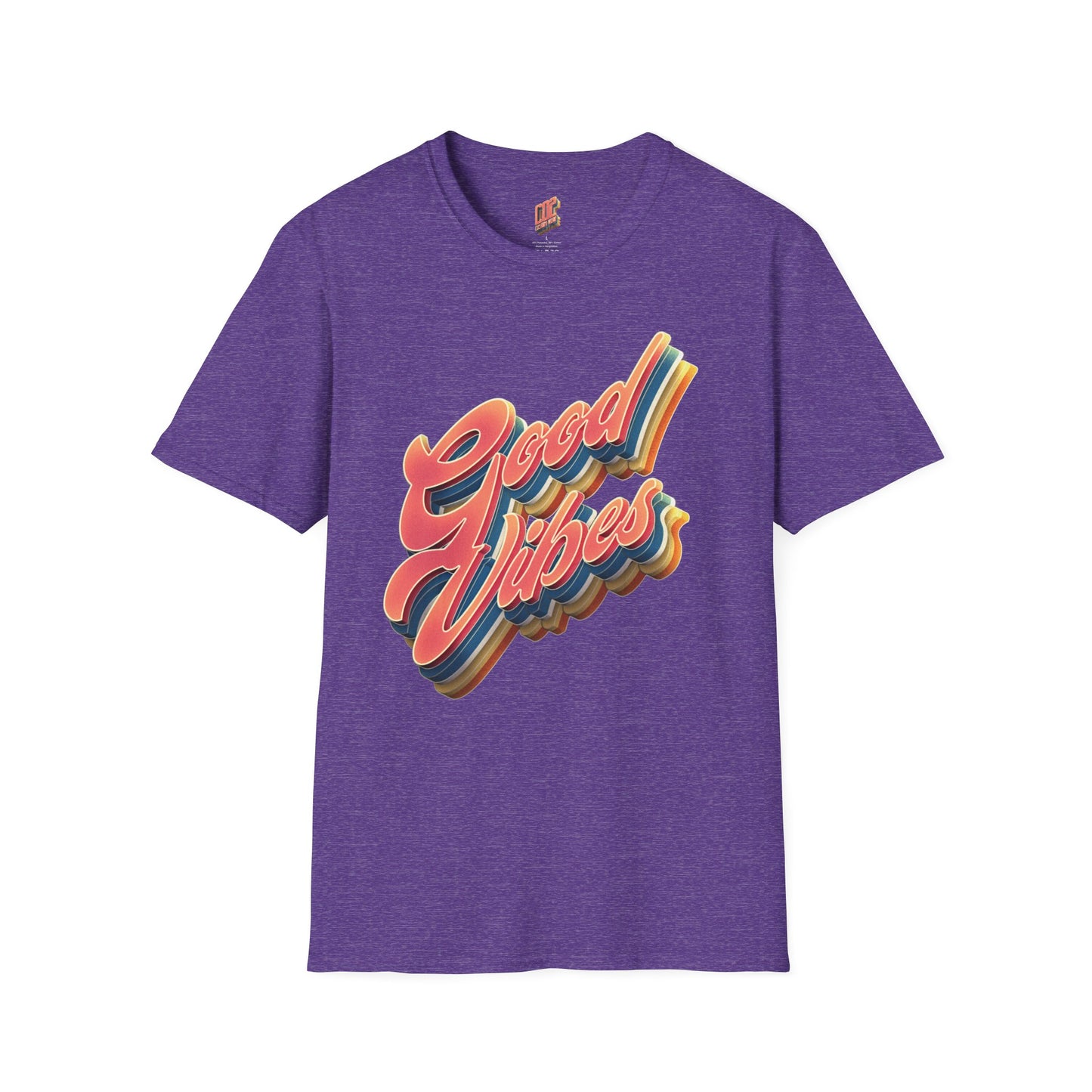 Good Vibes Unisex Softstyle T-Shirt, Fun Graphic Tee, Casual Wear, Gift for Friends, Summer Outfits, Positive Energy Fashion