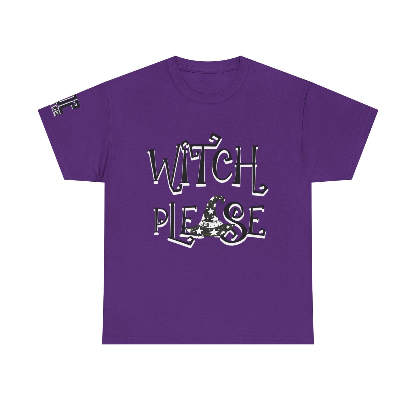 Witch Please Unisex Heavy Cotton Tee | Halloween Shirt, Funny Tee, Witchy Apparel, Gift for Her, Casual Wear