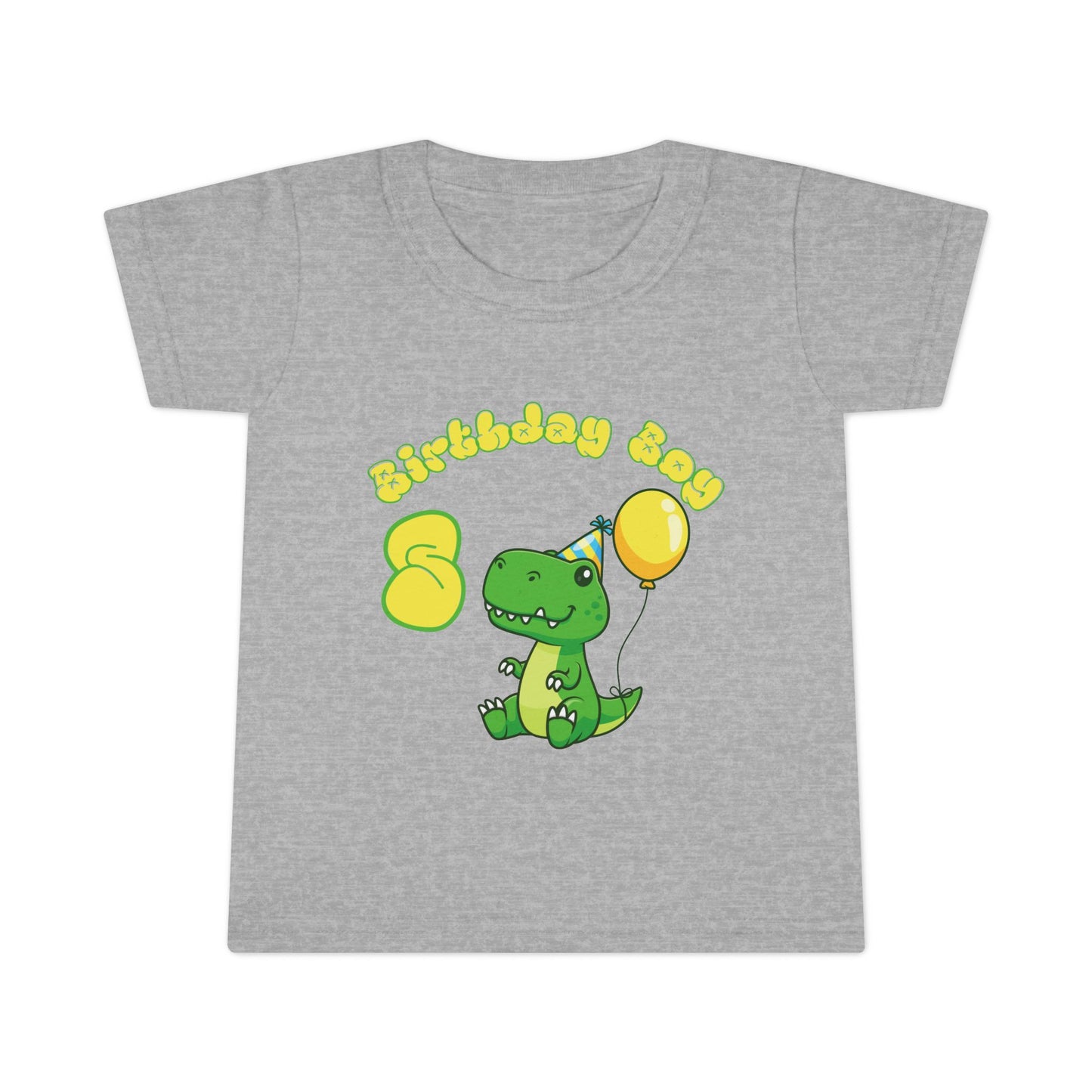 Birthday Boy Dinosaur Toddler T-shirt, Cute Kids Tee, Birthday Gift, Toddler Apparel, Dinosaur Theme, Fun Kids Clothing