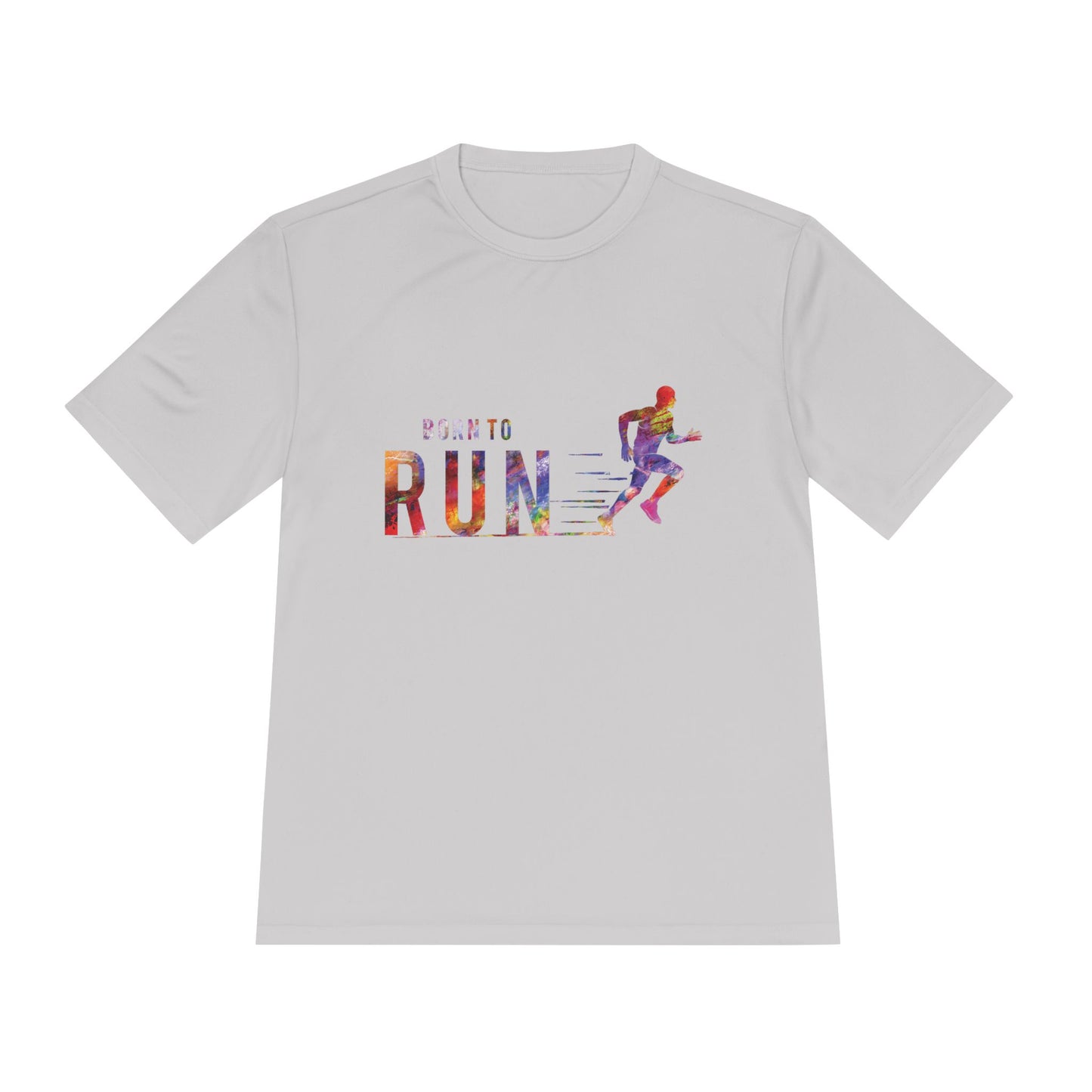 Born to Run Unisex Moisture Wicking Tee | Athletic Shirt, Running Top, Workout Apparel, Fitness Gift, Sportswear