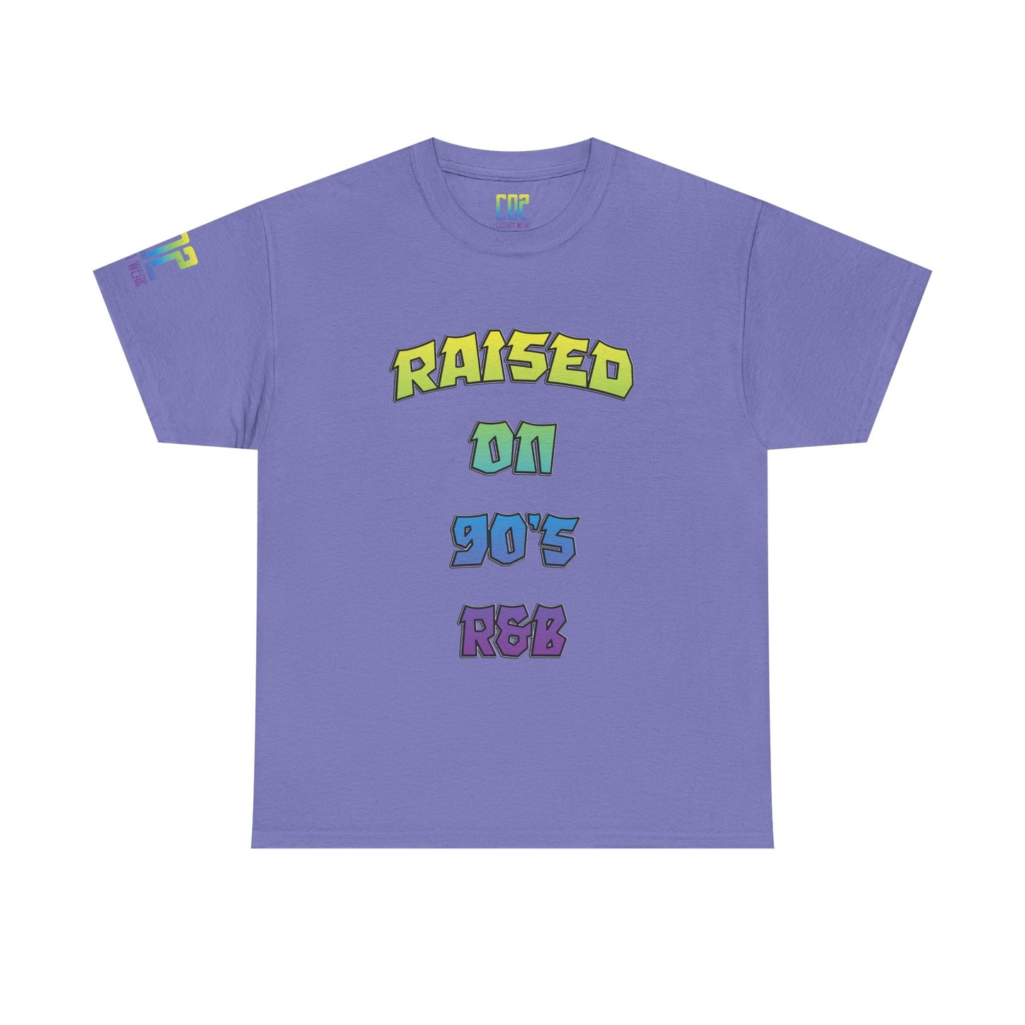 Raised on 90's R&B Nostalgia Unisex Heavy Cotton Tee, Vintage Music Shirt, Retro Graphic Tee, Gift for Music Lovers, Casual Streetwear