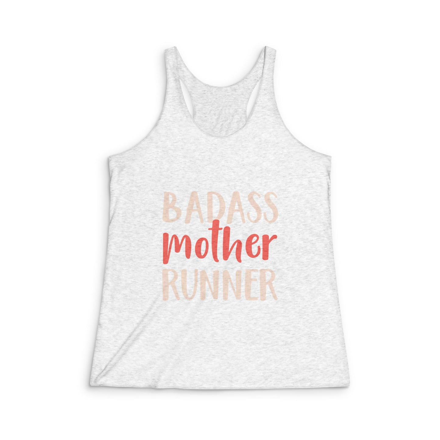 Women's Badass Mother Runner Tank Top - Motivational Fitness Apparel, Perfect for Runners, Gifts for Moms, Workout Gear, Summer Activewear