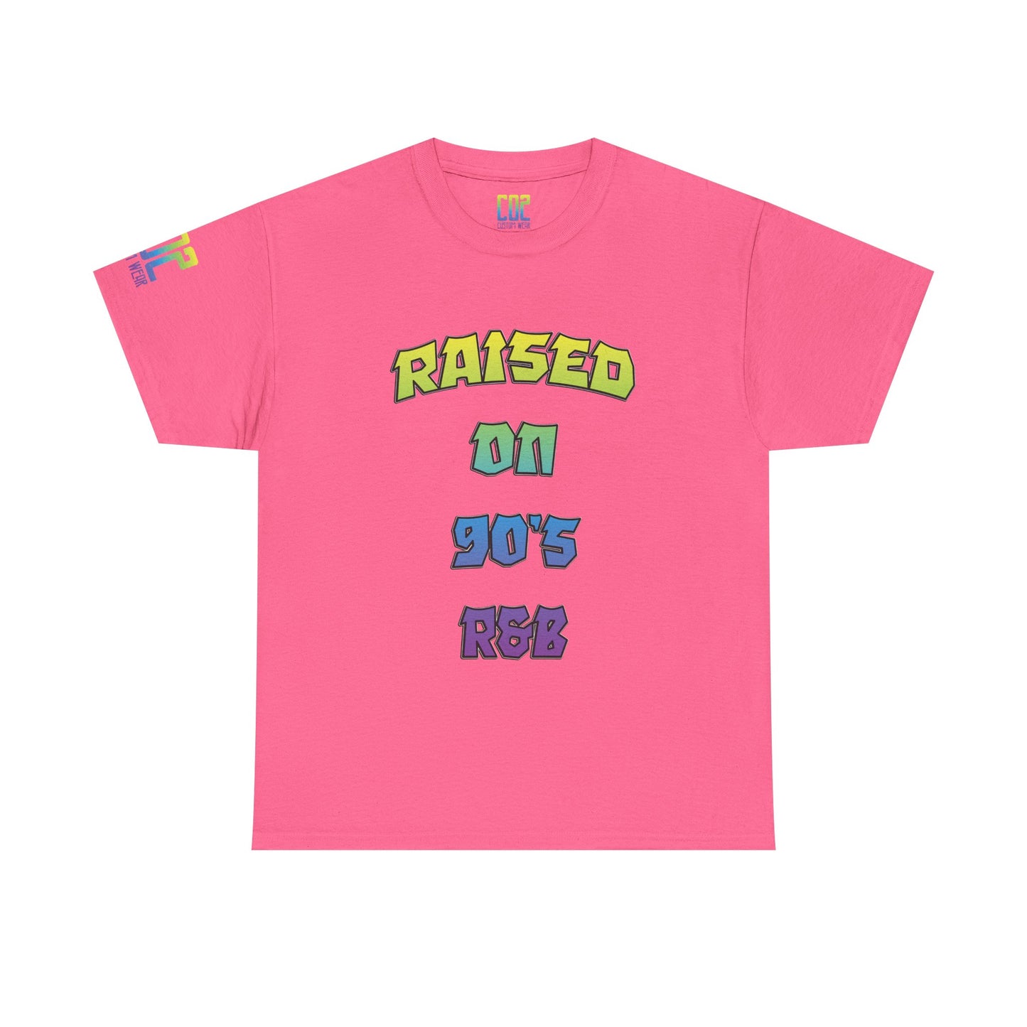 Raised on 90's R&B Nostalgia Unisex Heavy Cotton Tee, Vintage Music Shirt, Retro Graphic Tee, Gift for Music Lovers, Casual Streetwear