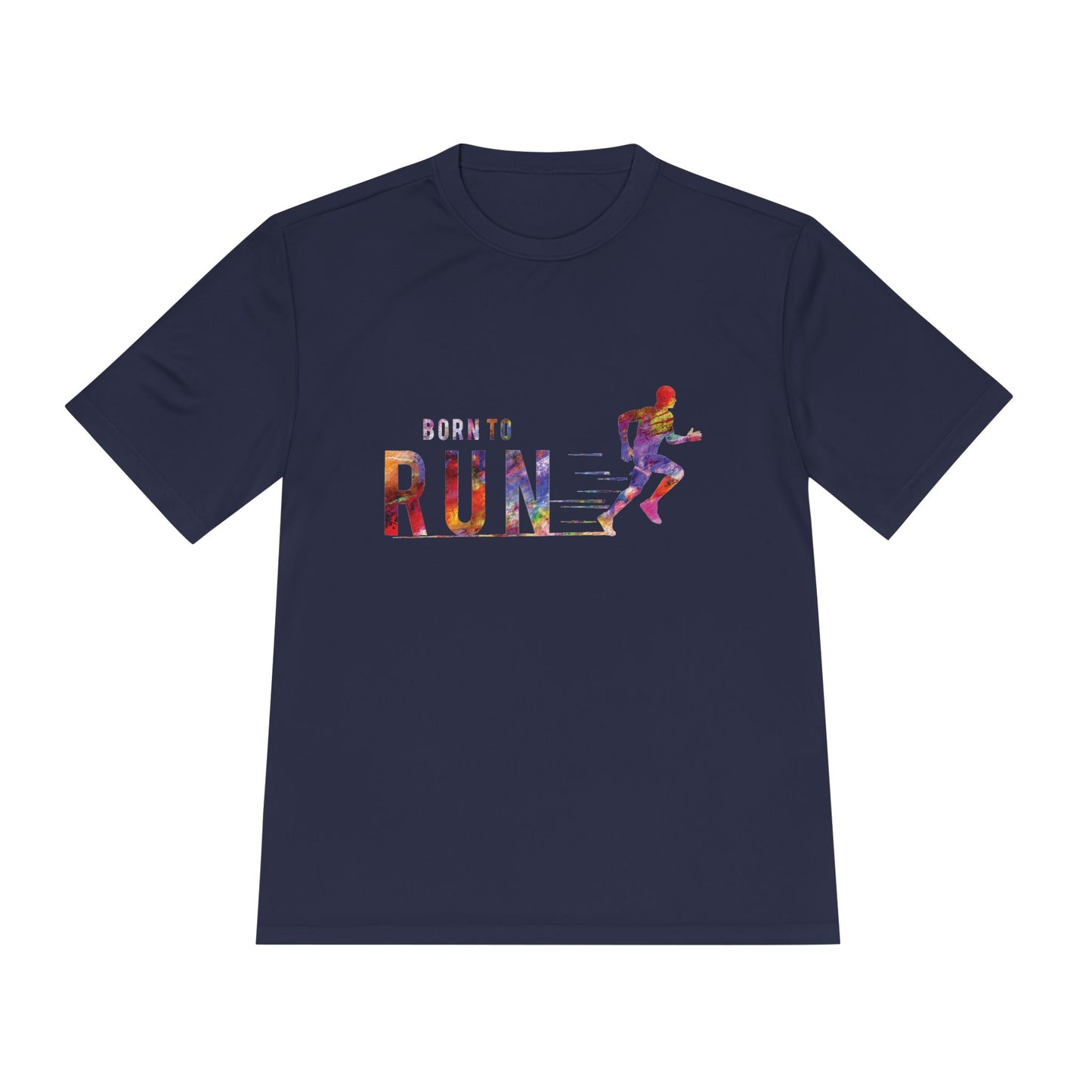Born to Run Unisex Moisture Wicking Tee | Athletic Shirt, Running Top, Workout Apparel, Fitness Gift, Sportswear