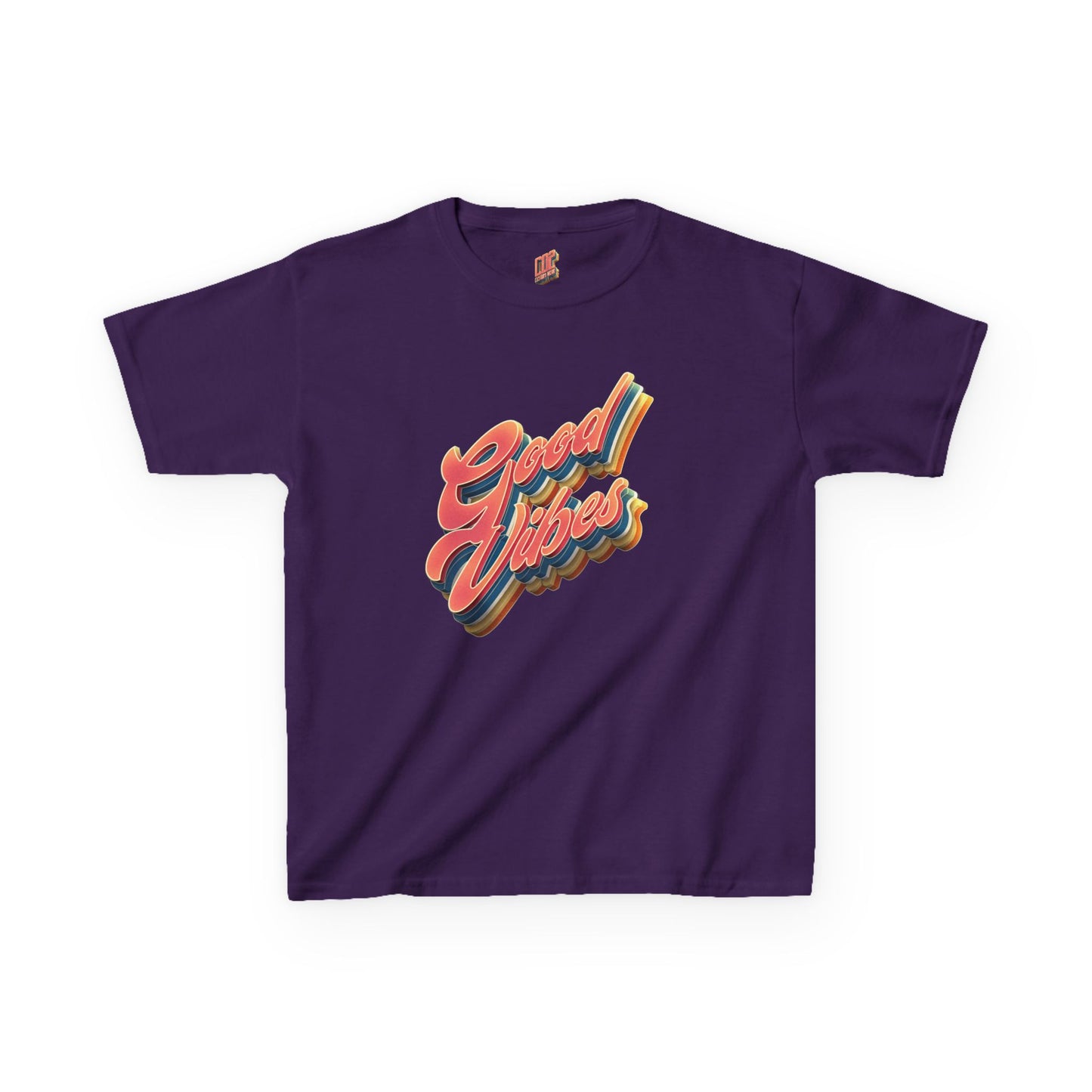 Good Vibes Kids T-Shirt, Fun Cotton Tee for Boys and Girls, Playful Summer Wear, Birthday Gift, Positive Energy Apparel