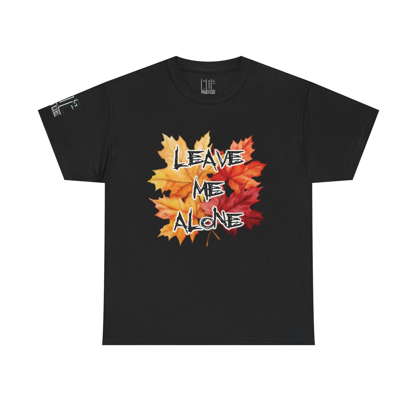Leave Me Alone Unisex Cotton Shirt, Autumn Vibes Tee - Leave Me Alone Unisex Cotton Shirt, Casual Fall Wear, Gift for Introverts, Halloween Style, Cozy Shirt