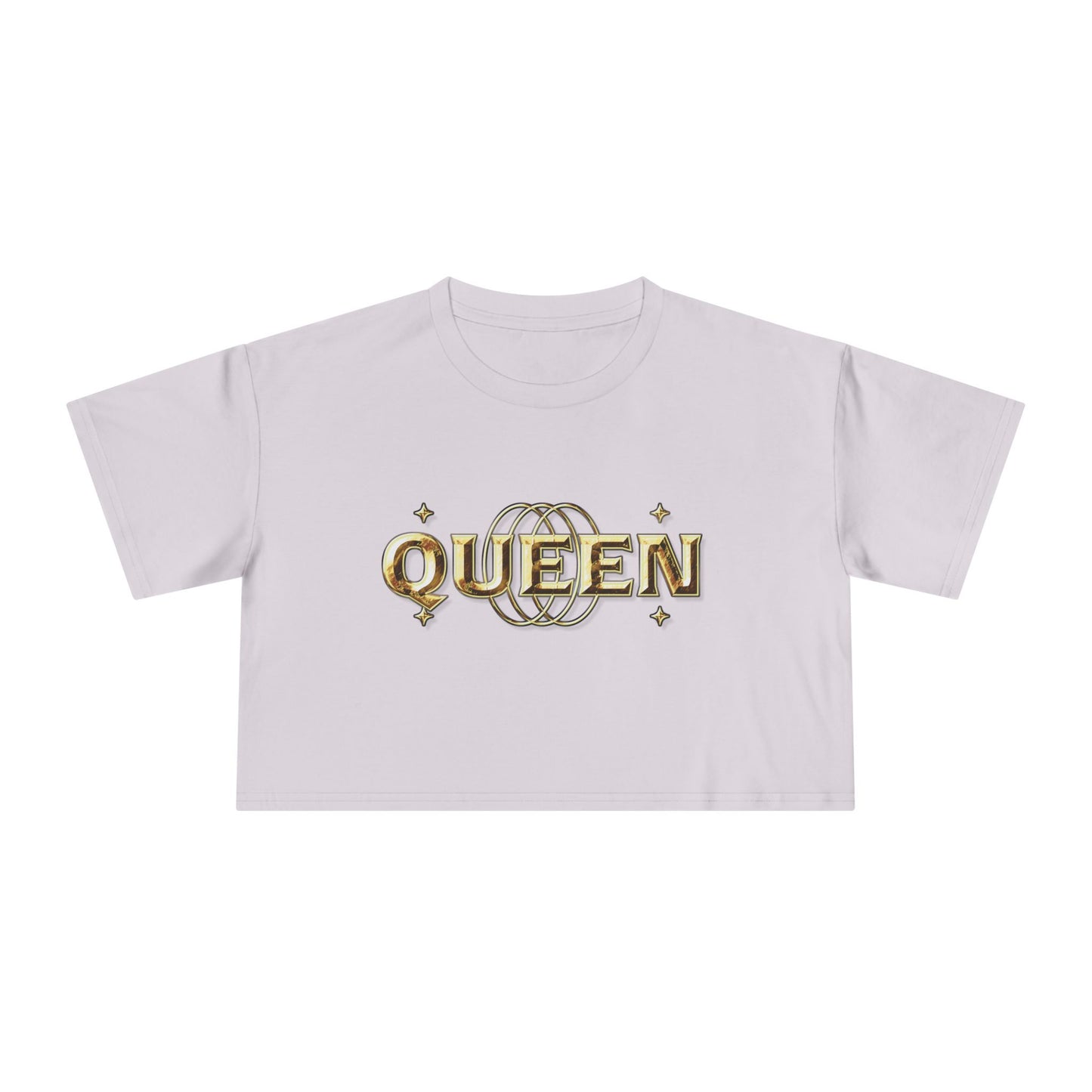 Queen Graphic Women's Crop Tee - Fun Summer Fashion, Gift for Friends, Festival Outfit, Statement Shirt, Trendy Streetwear