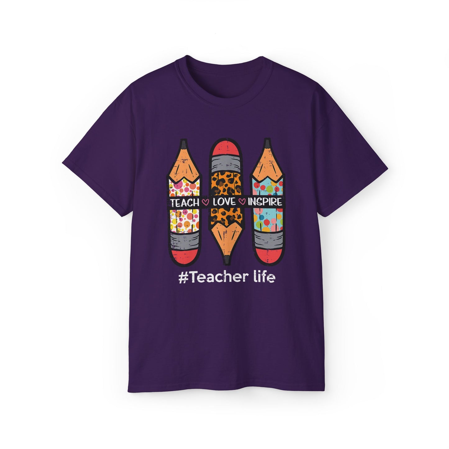 Teacher Life Unisex Ultra Cotton Tee, Back to School T-Shirt, School Shirt, Graphic Tee, Fun Daily Wear, Gift for teachers