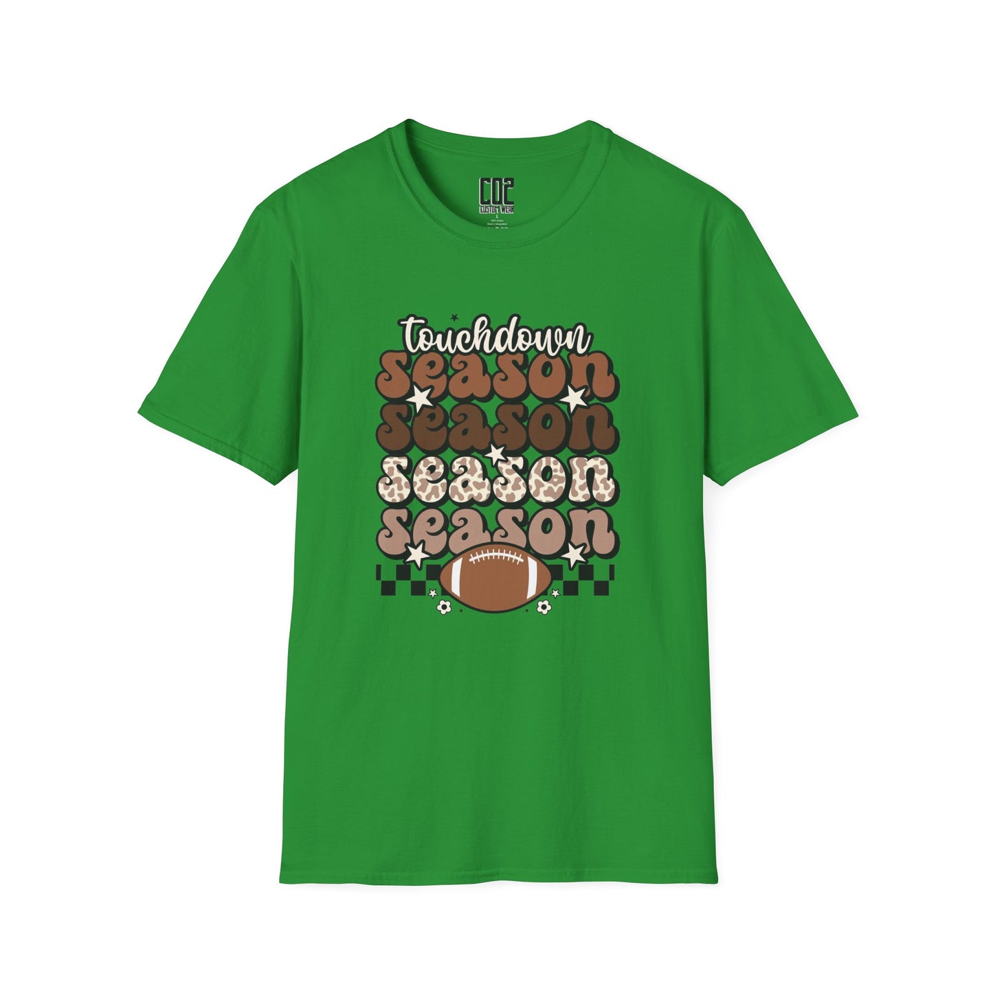 Touchdown Season Unisex Softstyle T-Shirt - Football Fan Tee, Casual Wear, Game Day Outfit, Sports Gift, Fall Celebrations