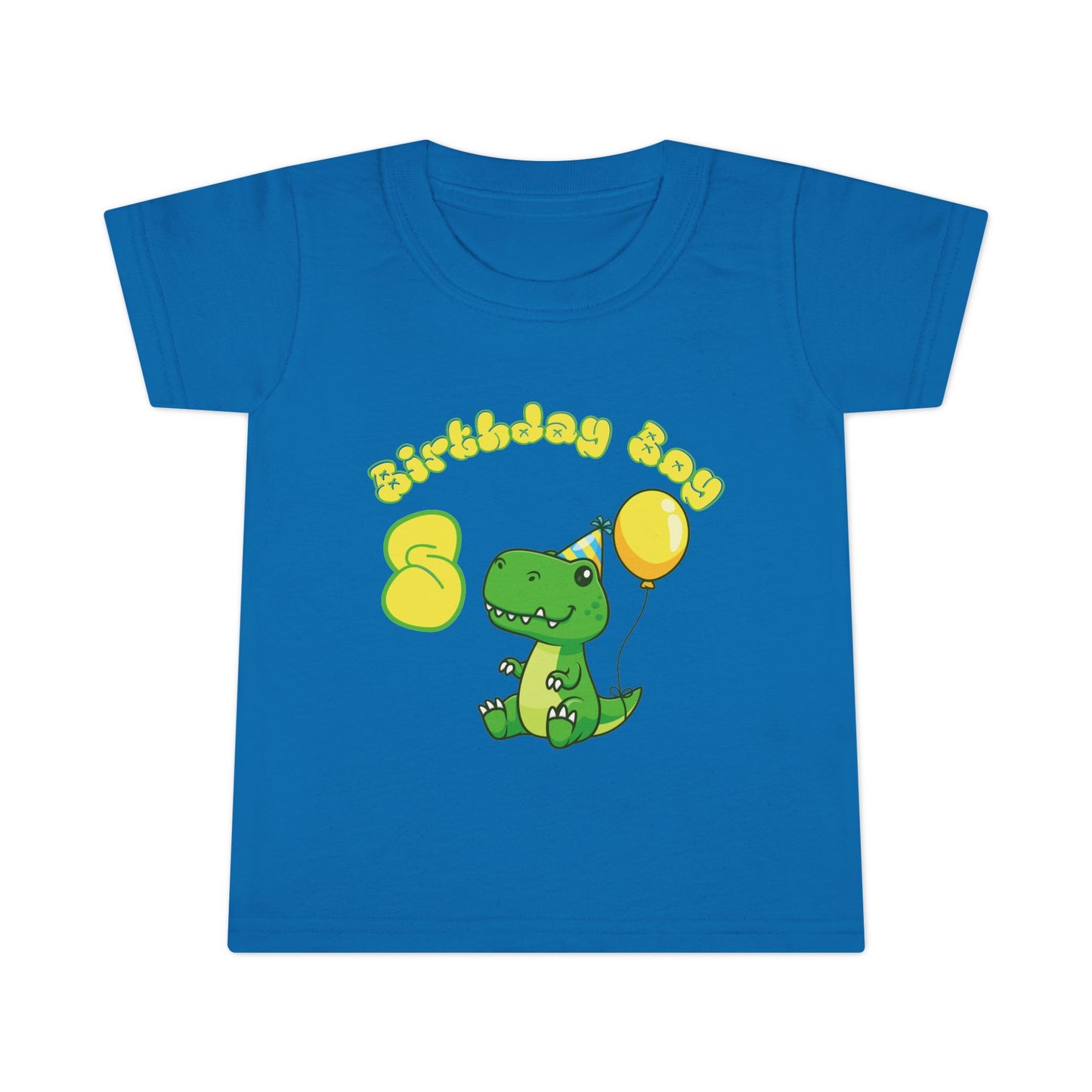 Birthday Boy Dinosaur Toddler T-shirt, Cute Kids Tee, Birthday Gift, Toddler Apparel, Dinosaur Theme, Fun Kids Clothing