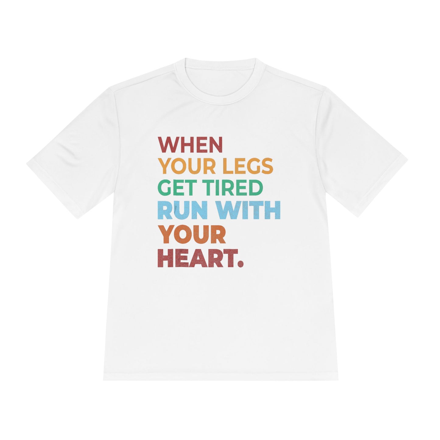 Motivational Unisex Moisture Wicking Tee, Running Shirt, Athletic Wear, Fitness Gift, Active Lifestyle Apparel, Workout Top