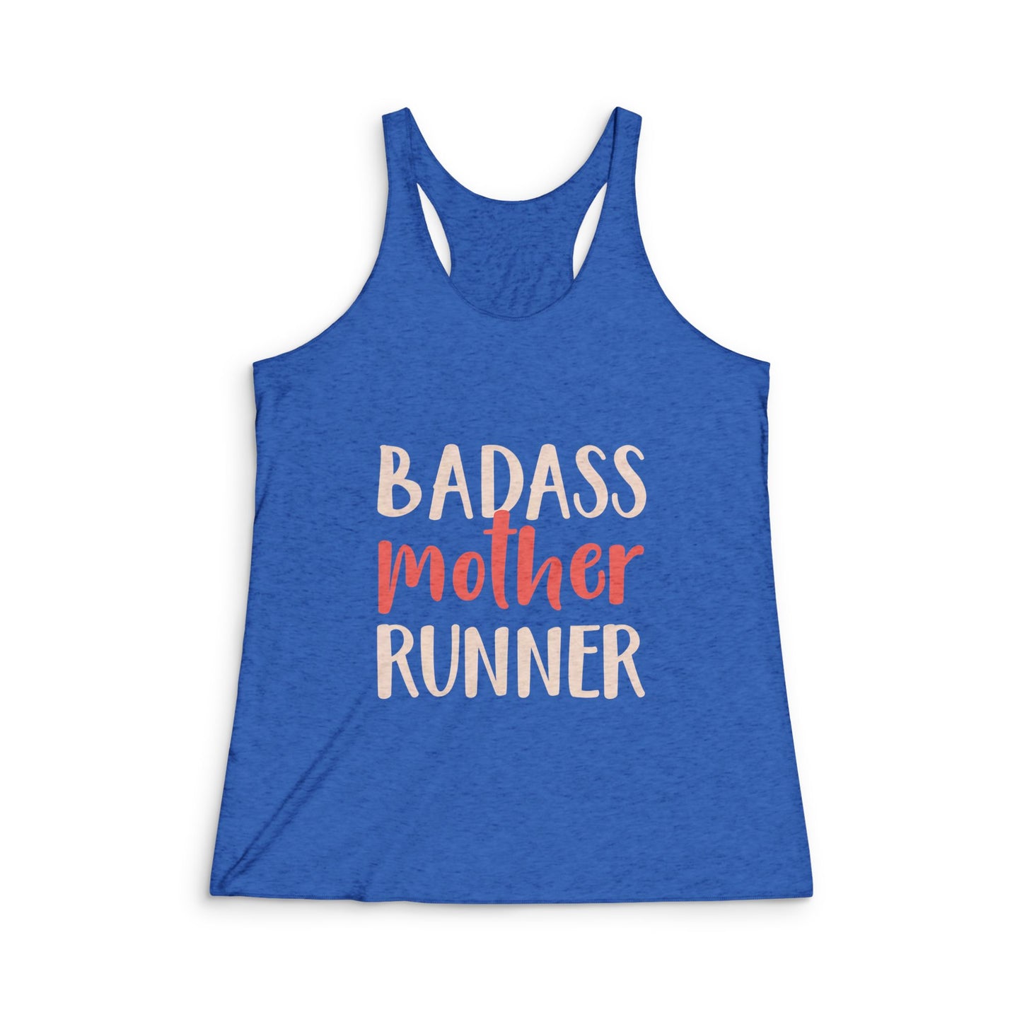 Women's Badass Mother Runner Tank Top - Motivational Fitness Apparel, Perfect for Runners, Gifts for Moms, Workout Gear, Summer Activewear