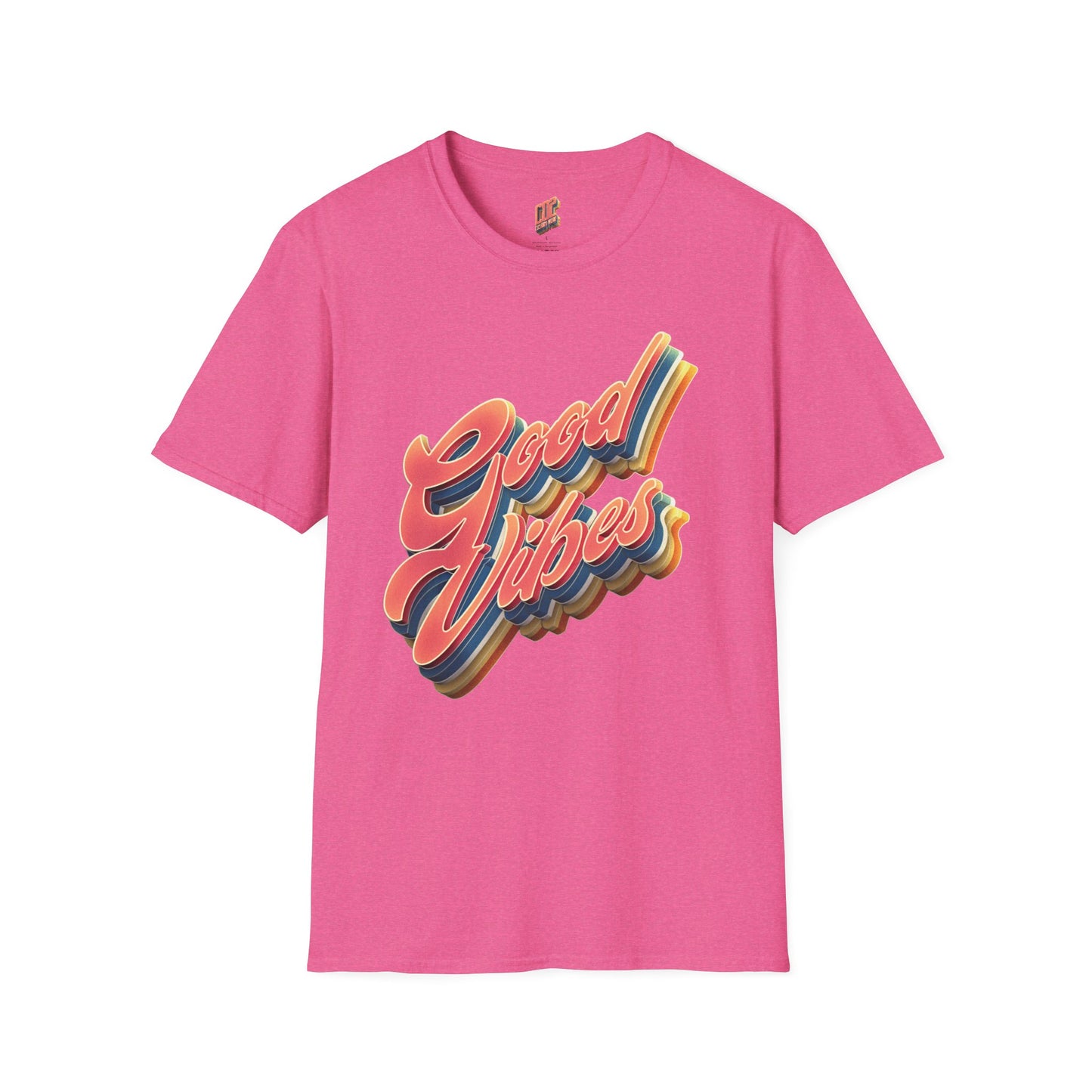Good Vibes Unisex Softstyle T-Shirt, Fun Graphic Tee, Casual Wear, Gift for Friends, Summer Outfits, Positive Energy Fashion