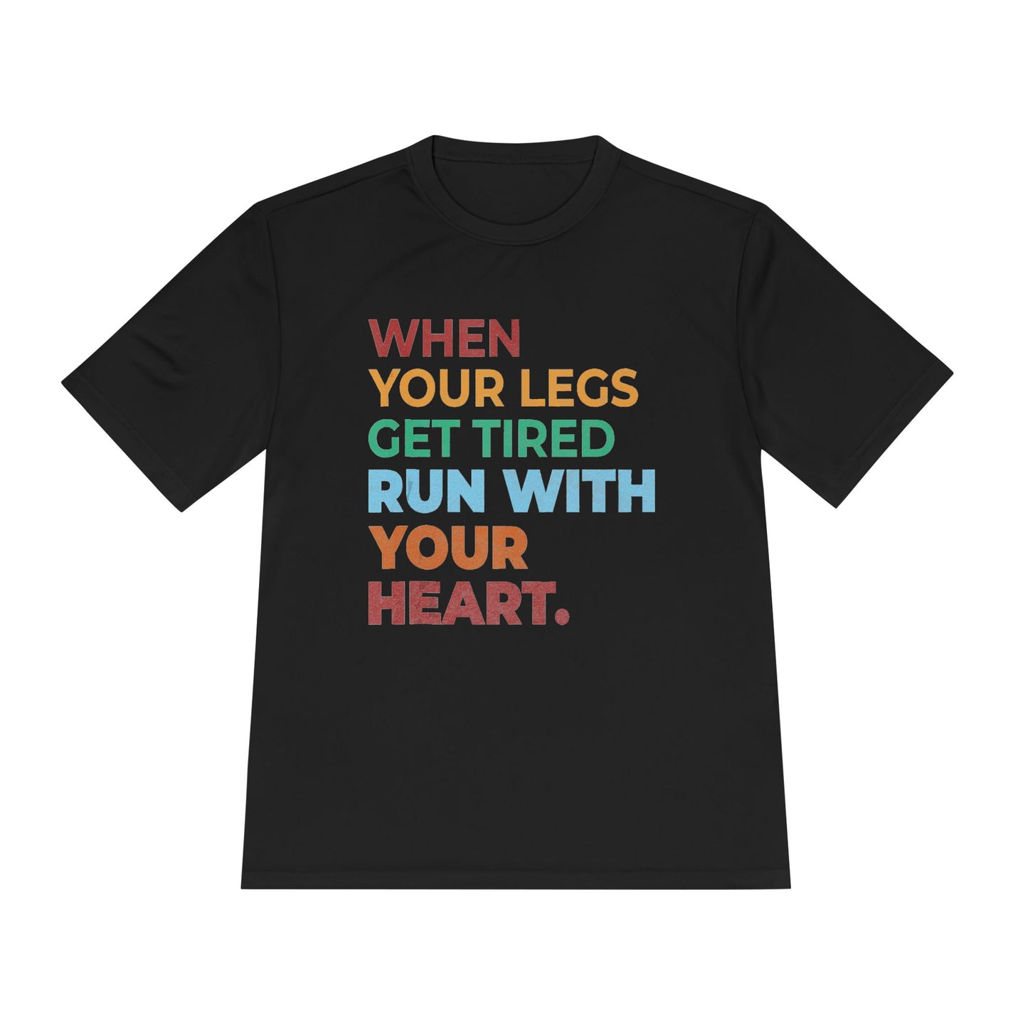 Motivational Unisex Moisture Wicking Tee, Running Shirt, Athletic Wear, Fitness Gift, Active Lifestyle Apparel, Workout Top