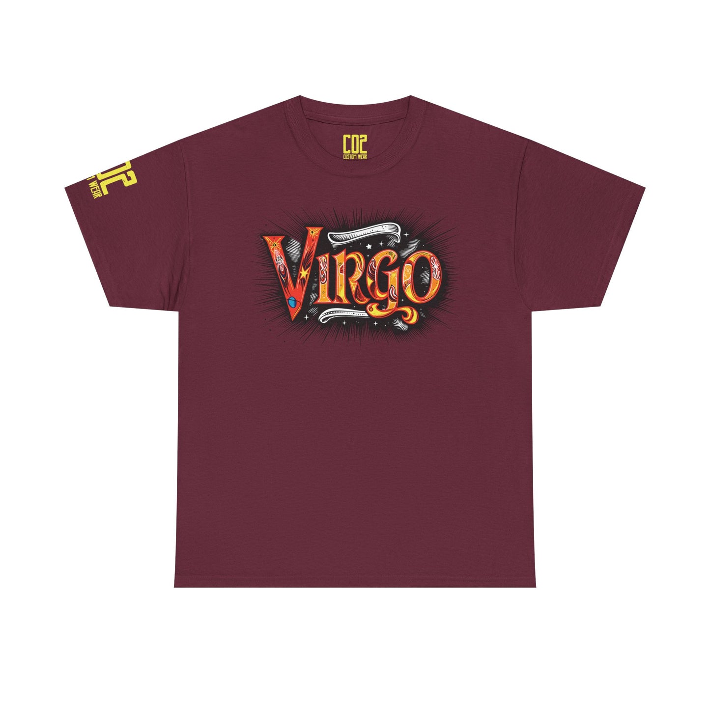 Virgo Zodiac Unisex Heavy Cotton Tee | Astrology Shirt, Horoscope Gift, Birthday Tee, Celestial Wear, Virgo Apparel