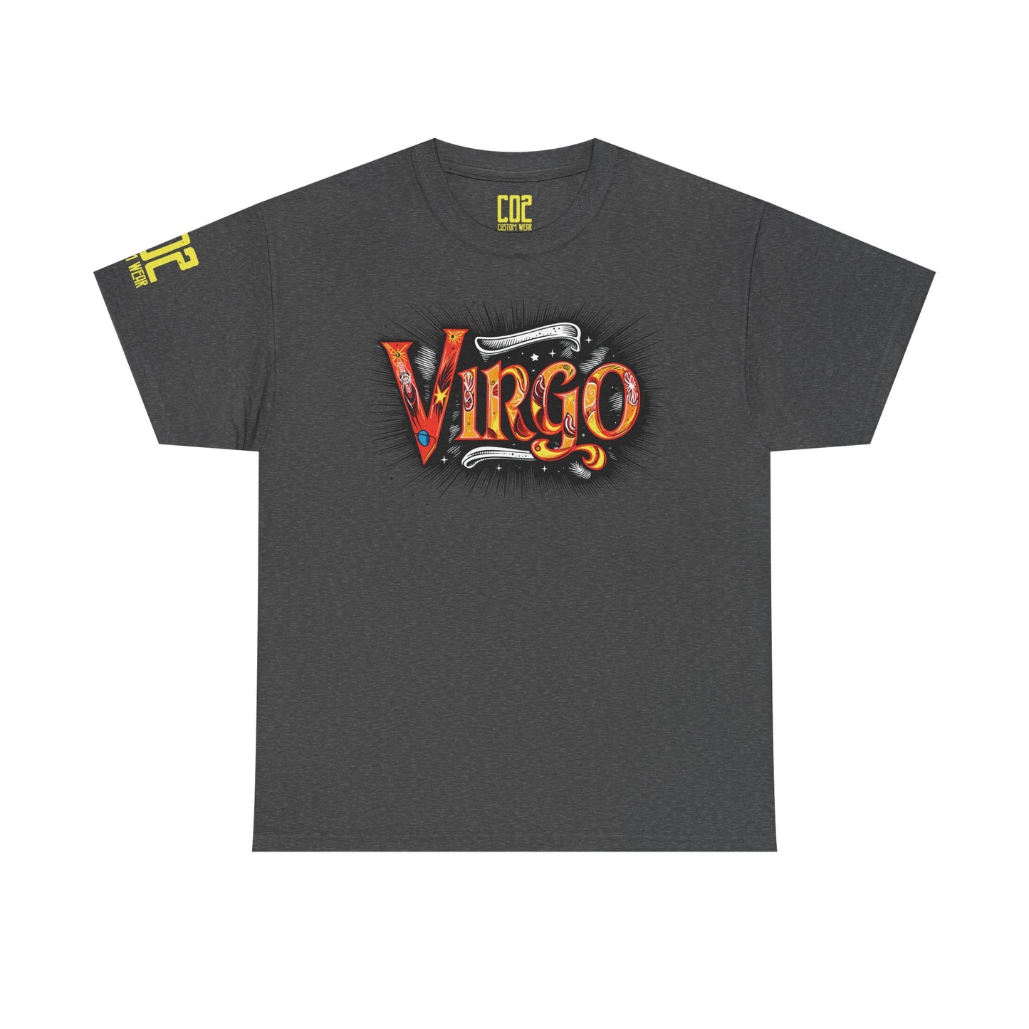 Virgo Zodiac Unisex Heavy Cotton Tee | Astrology Shirt, Horoscope Gift, Birthday Tee, Celestial Wear, Virgo Apparel