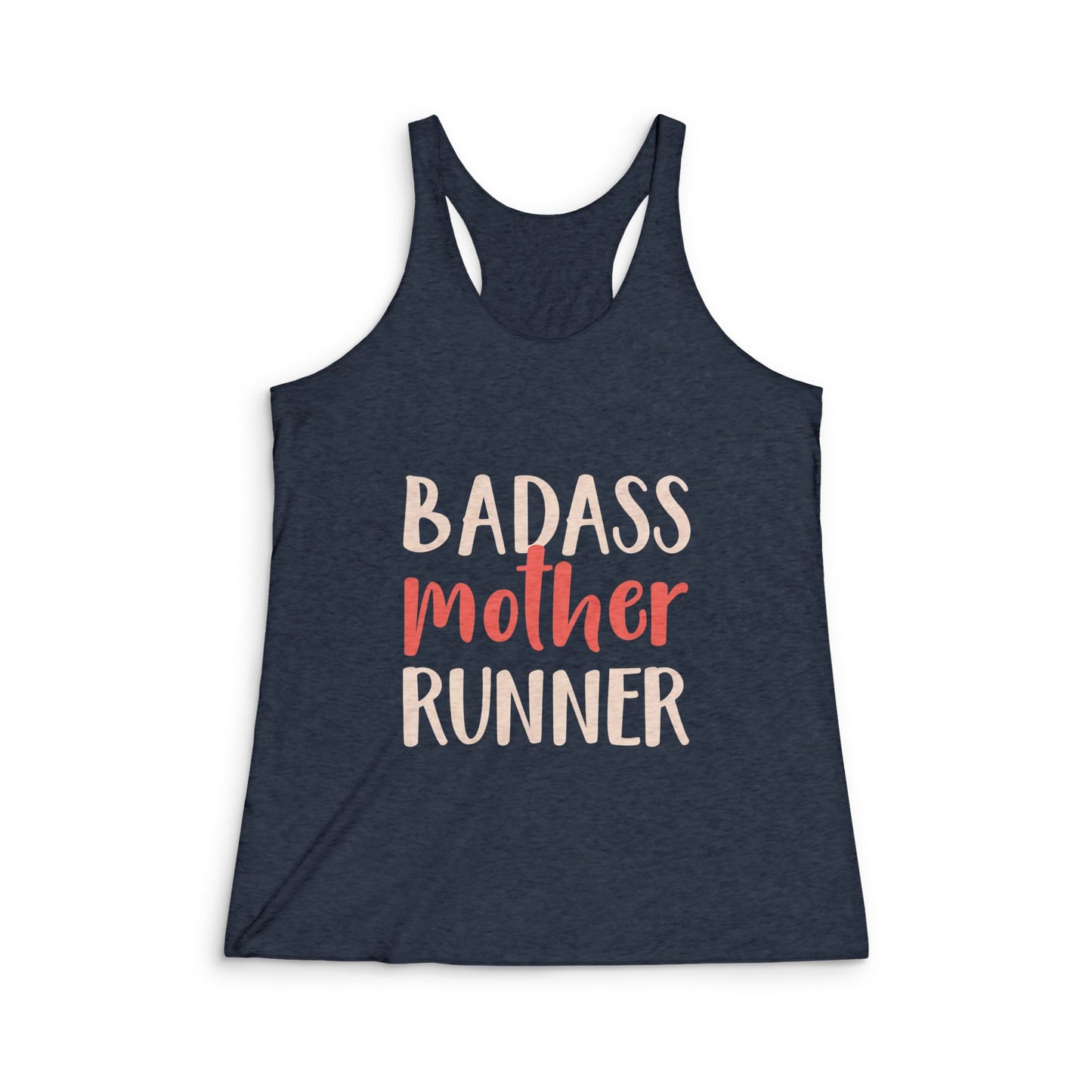 Women's Badass Mother Runner Tank Top - Motivational Fitness Apparel, Perfect for Runners, Gifts for Moms, Workout Gear, Summer Activewear