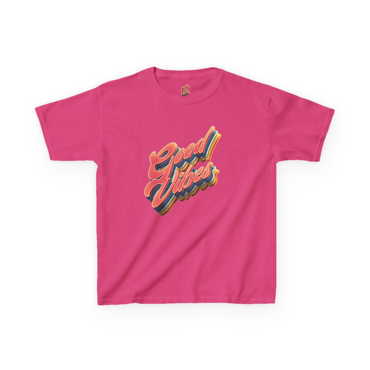 Good Vibes Kids T-Shirt, Fun Cotton Tee for Boys and Girls, Playful Summer Wear, Birthday Gift, Positive Energy Apparel