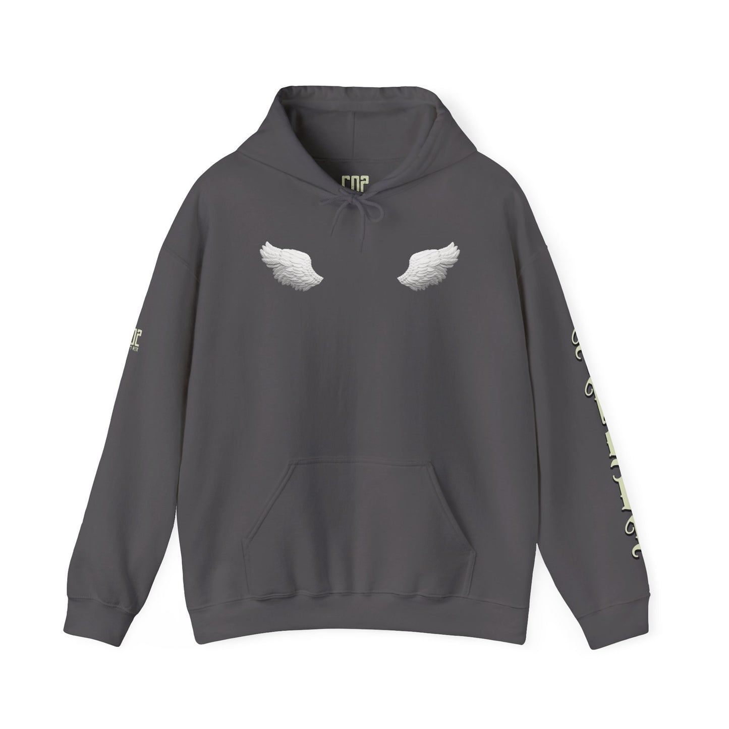 Angel & Bear Hoodie - Unisex Heavy Blend™ Sweatshirt, Cozy Gift for Friends, Cute Casual Wear, Perfect for Fall & Winter
