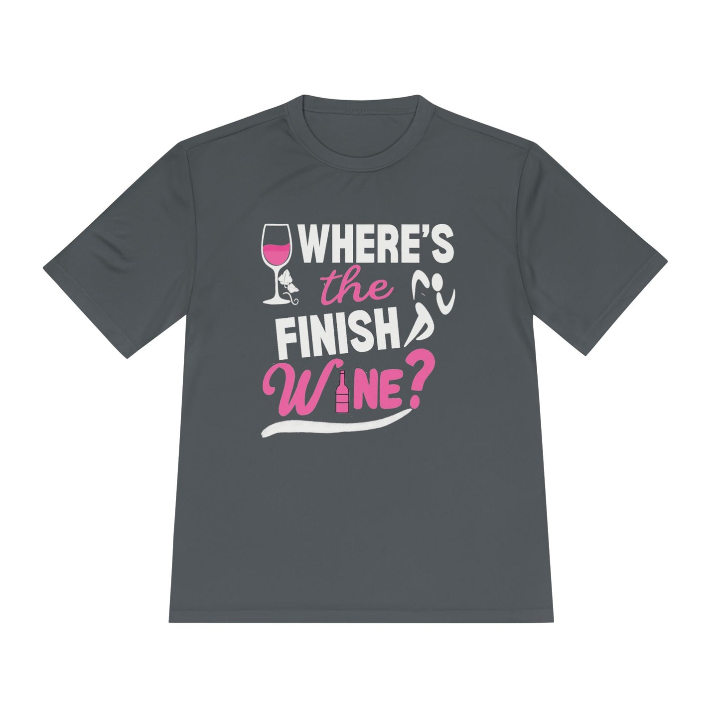Wine-Themed Unisex Moisture Wicking Tee for Wine Lovers, Gift for Birthdays, Parties, Outdoor Events, Fun Wine Apparel