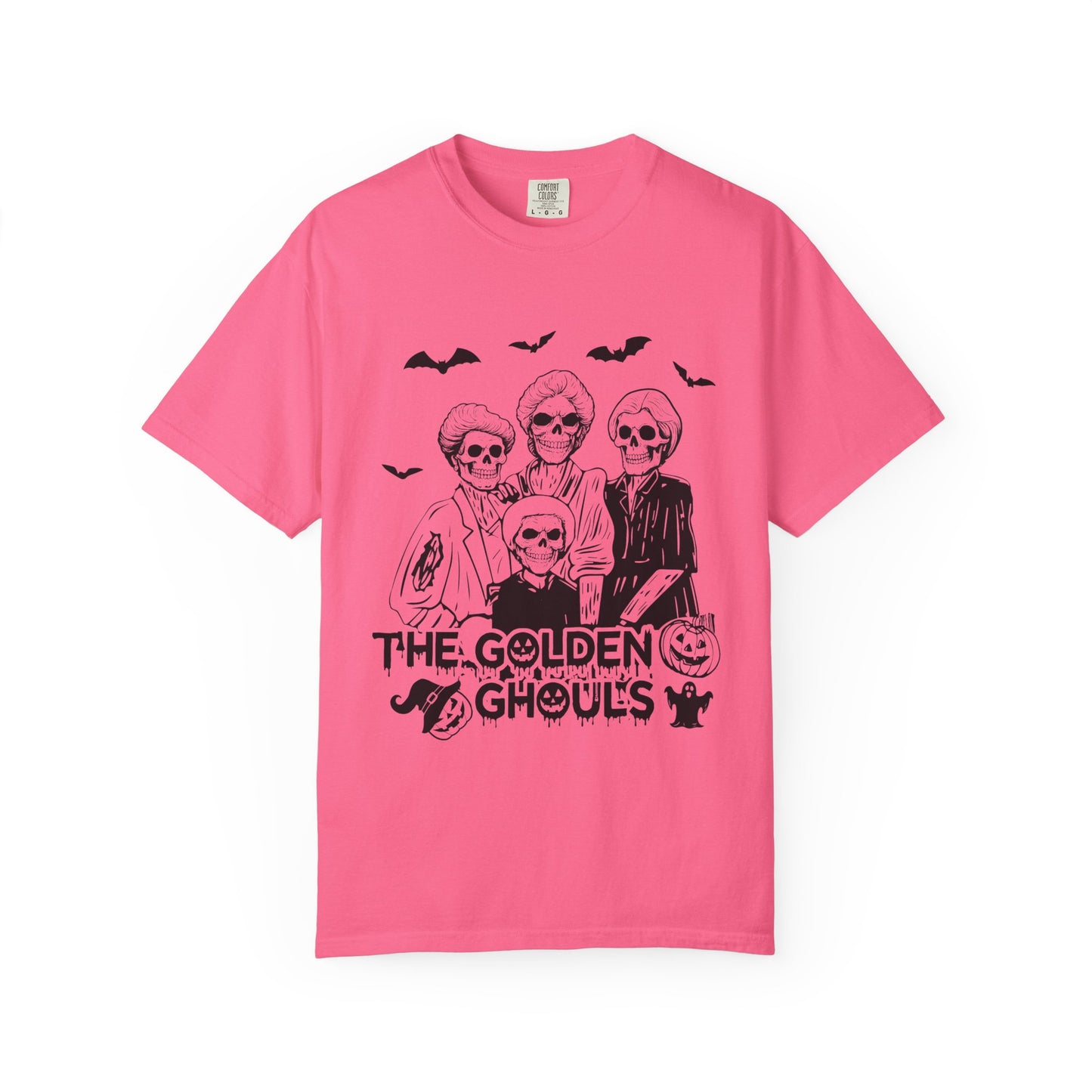 The Golden Ghouls T-Shirt | Spooky Halloween Shirt, Unisex Halloween Tee, Funny Skeleton Tee, Family Halloween Shirt, Ghostly Apparel