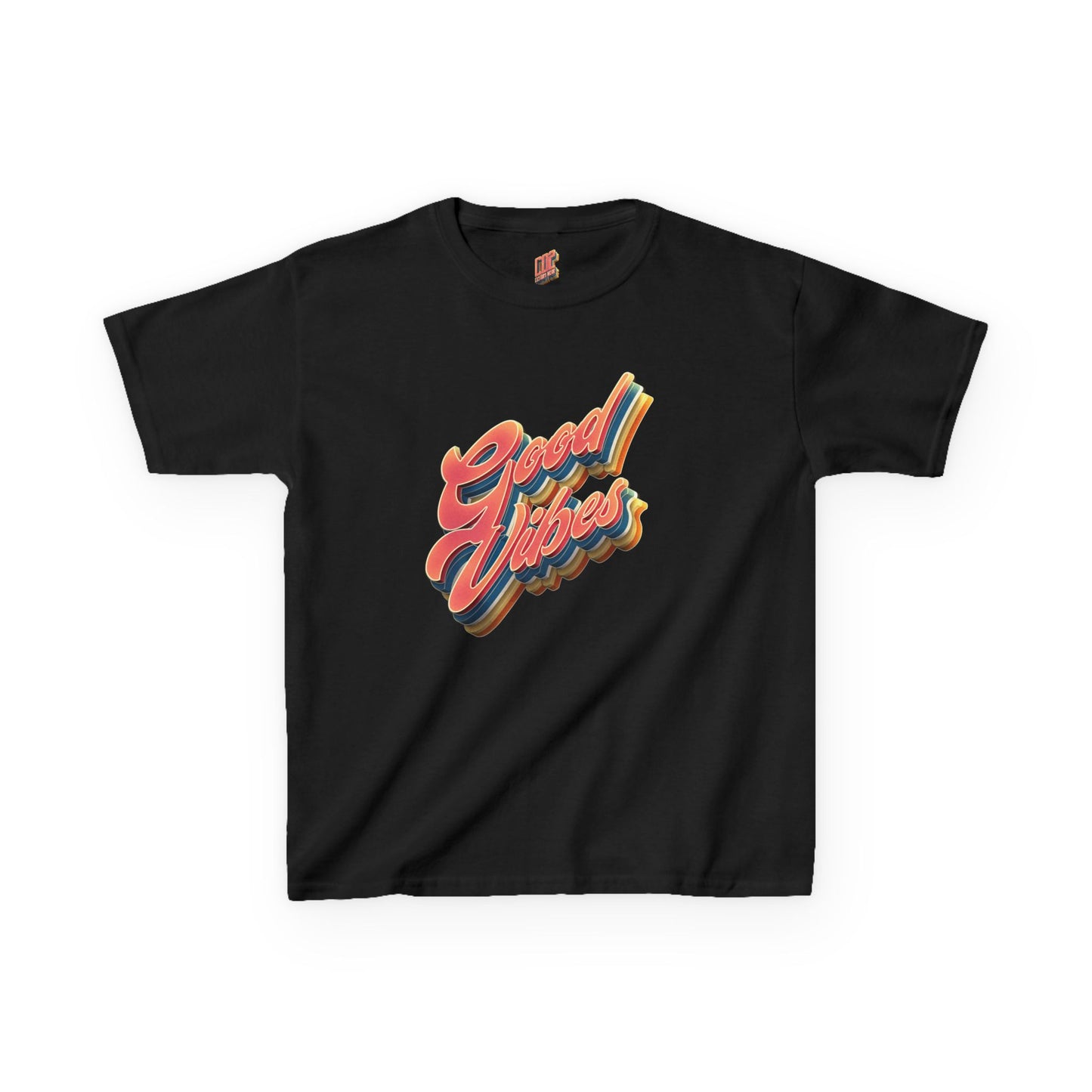 Good Vibes Kids T-Shirt, Fun Cotton Tee for Boys and Girls, Playful Summer Wear, Birthday Gift, Positive Energy Apparel
