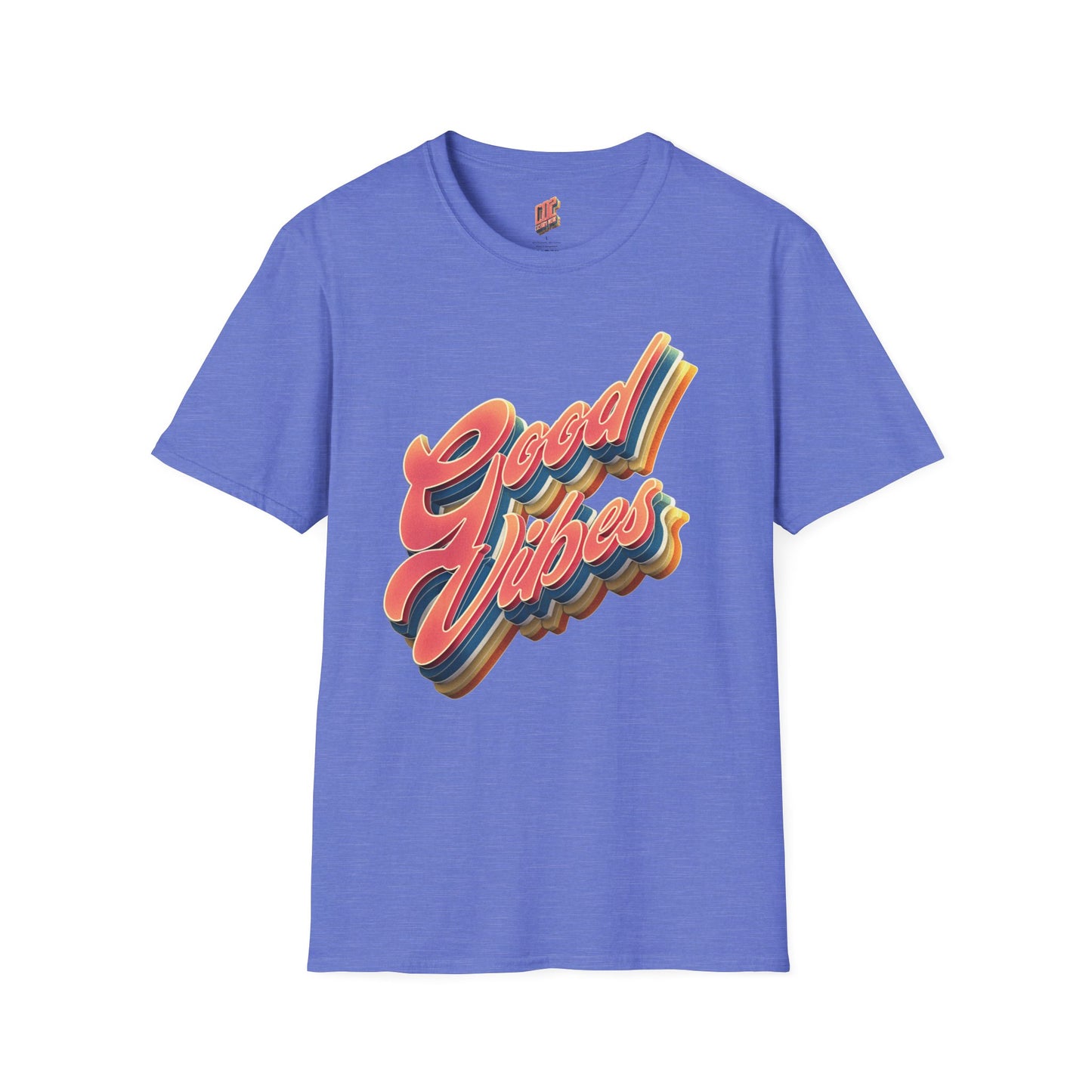 Good Vibes Unisex Softstyle T-Shirt, Fun Graphic Tee, Casual Wear, Gift for Friends, Summer Outfits, Positive Energy Fashion