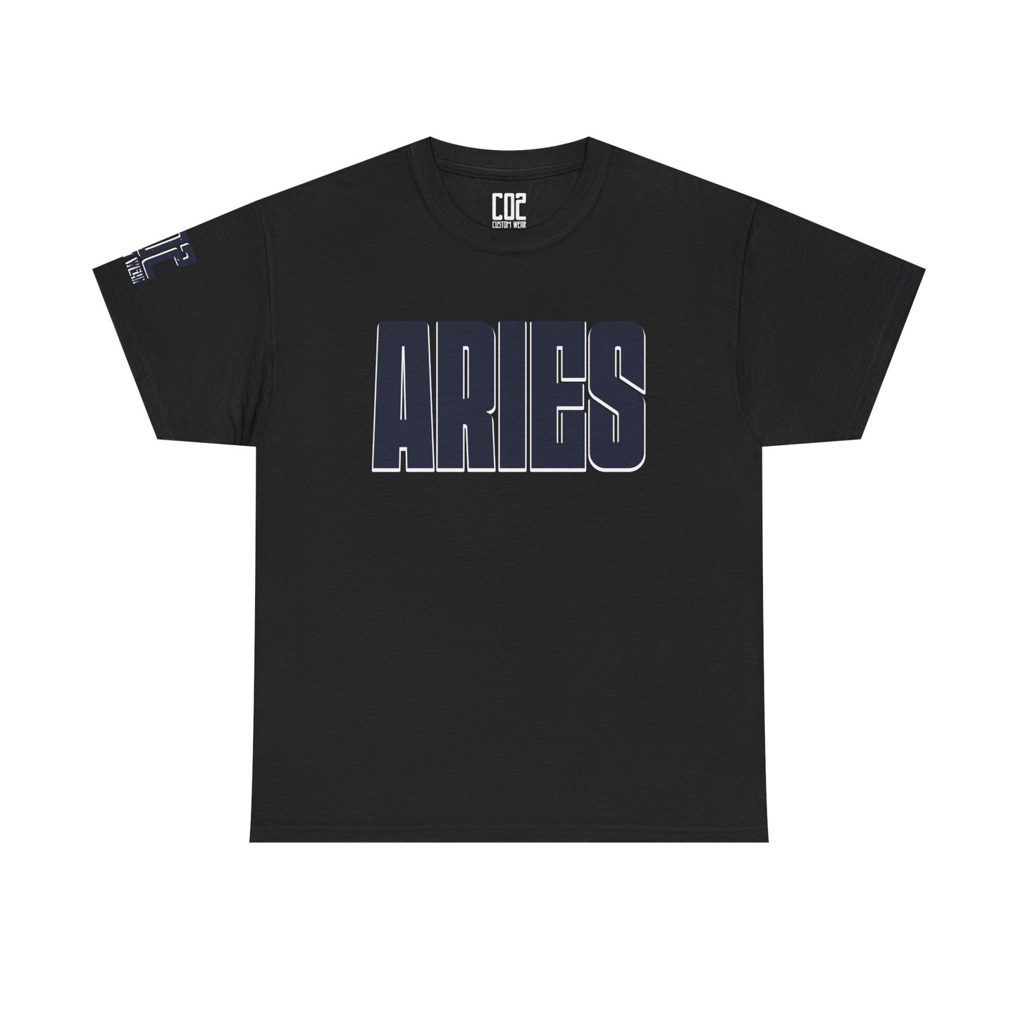 Aries Heavy Cotton Tee - Unisex Astrology Shirt, Zodiac Fashion, Horoscope Gift, Perfect for Birthdays & Celebrations