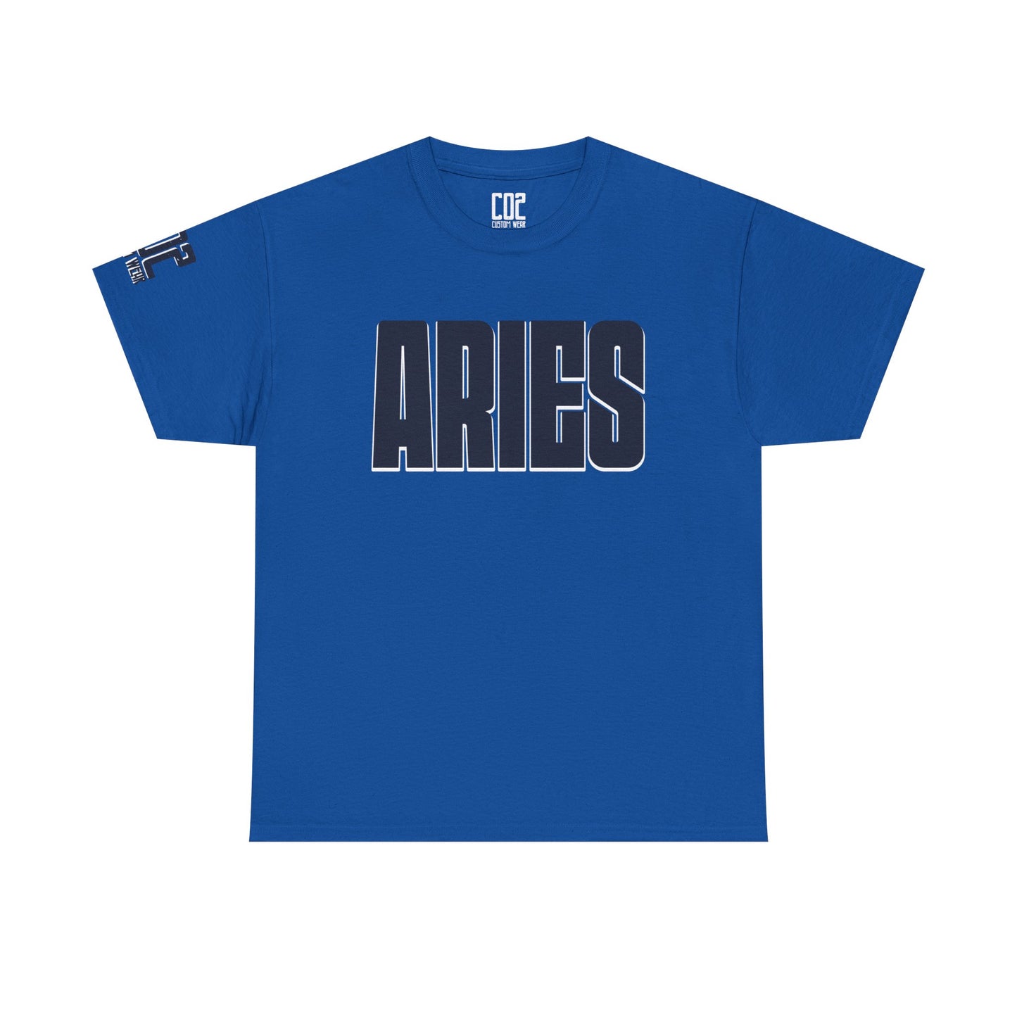 Aries Heavy Cotton Tee - Unisex Astrology Shirt, Zodiac Fashion, Horoscope Gift, Perfect for Birthdays & Celebrations