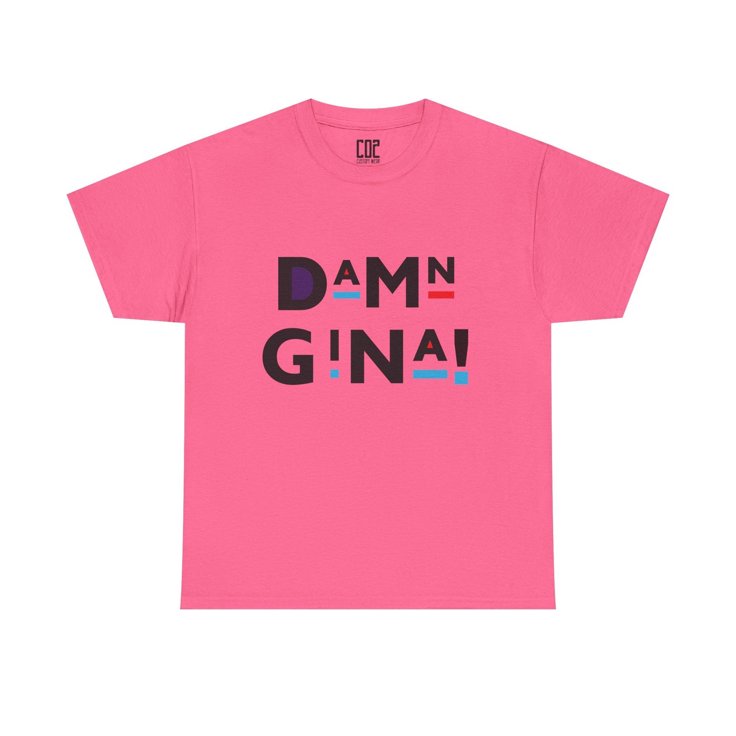 Damn Gina! Unisex Heavy Cotton Tee - Funny Graphic Shirt for Everyday Wear, Gifts, Birthday, Casual Style, Cool Humor