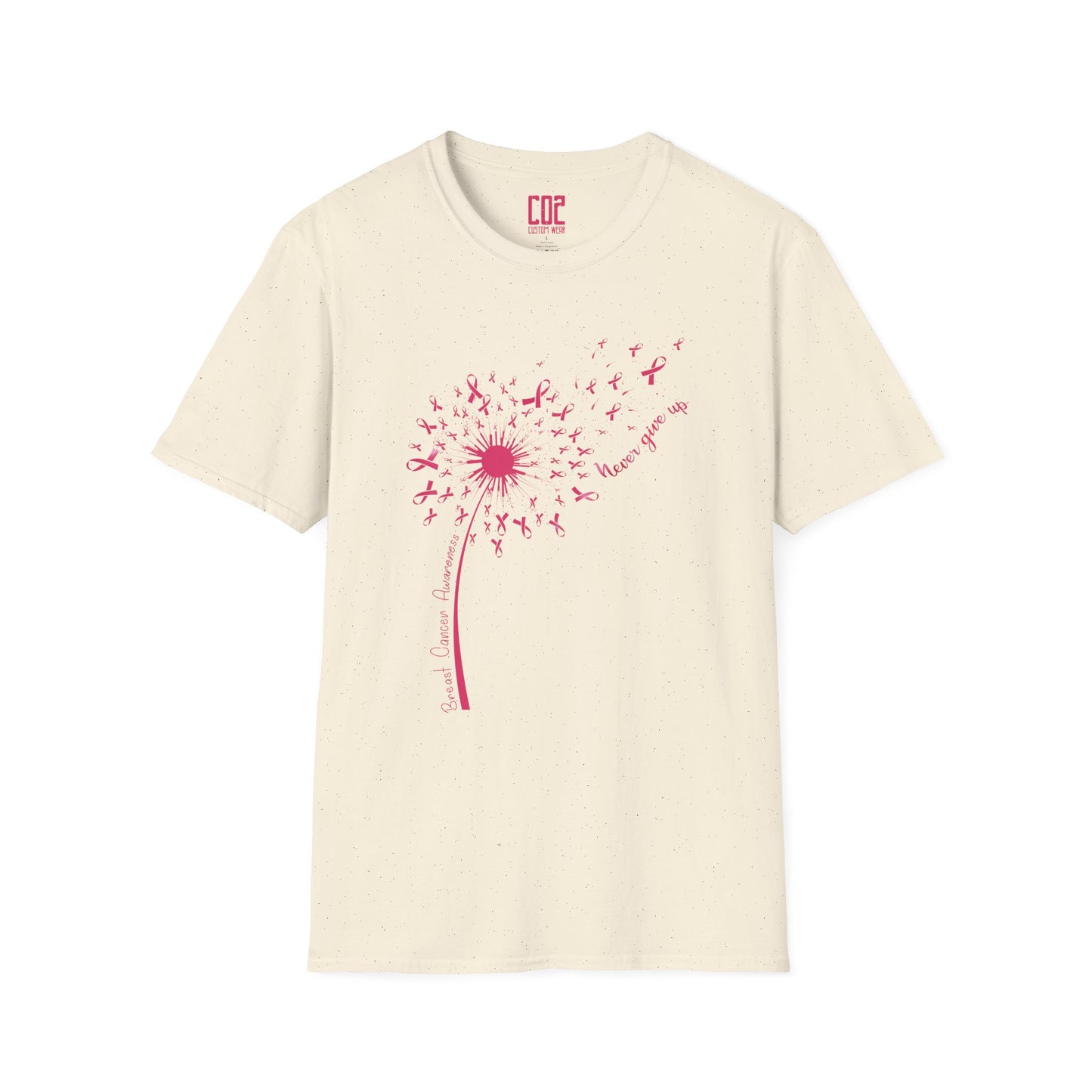 Dandelion Breast Cancer Wish T-Shirt, Softstyle Tee, Nature Lovers Gift, Casual Wear, Spring Fashion, Inspirational Quote Shirt
