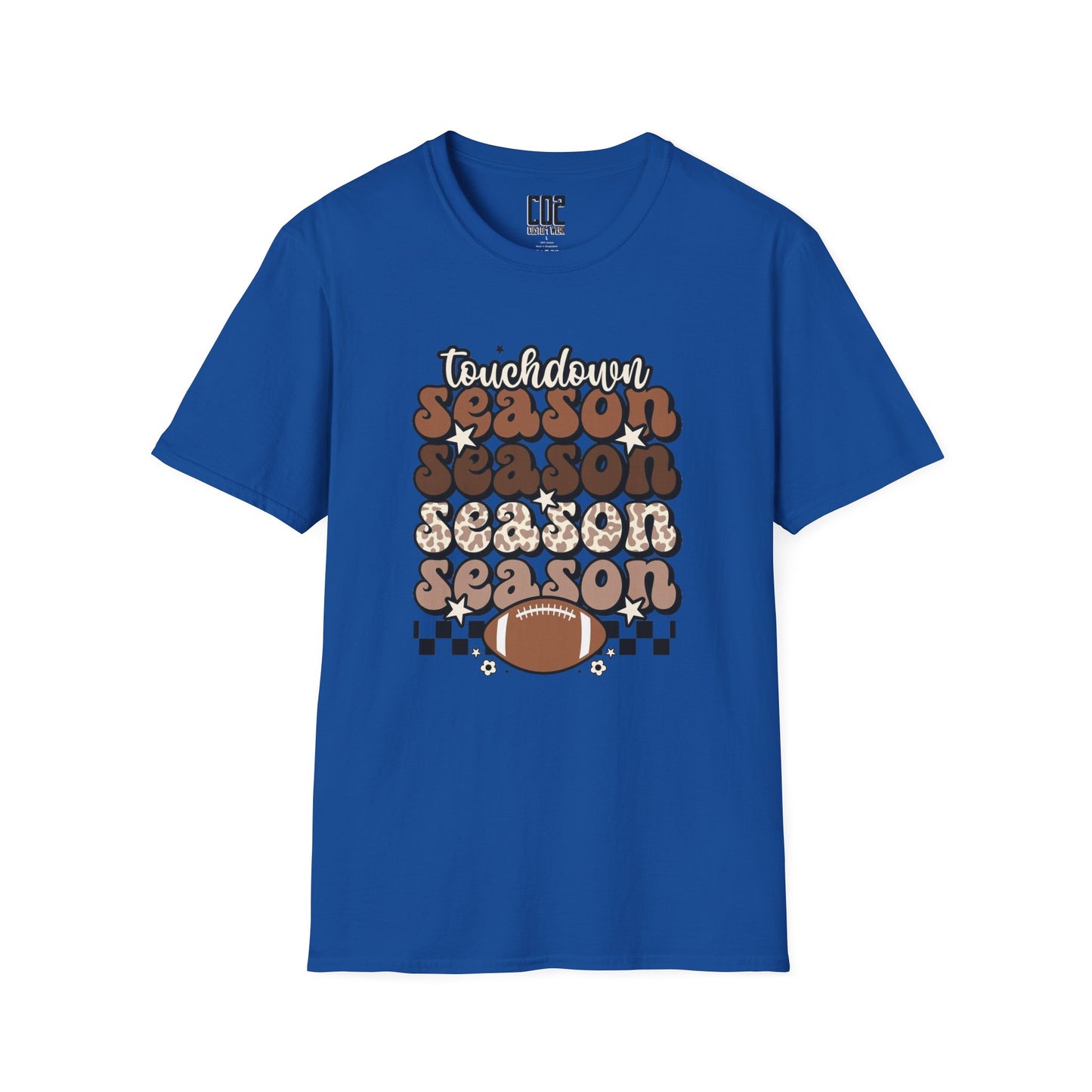 Touchdown Season Unisex Softstyle T-Shirt - Football Fan Tee, Casual Wear, Game Day Outfit, Sports Gift, Fall Celebrations