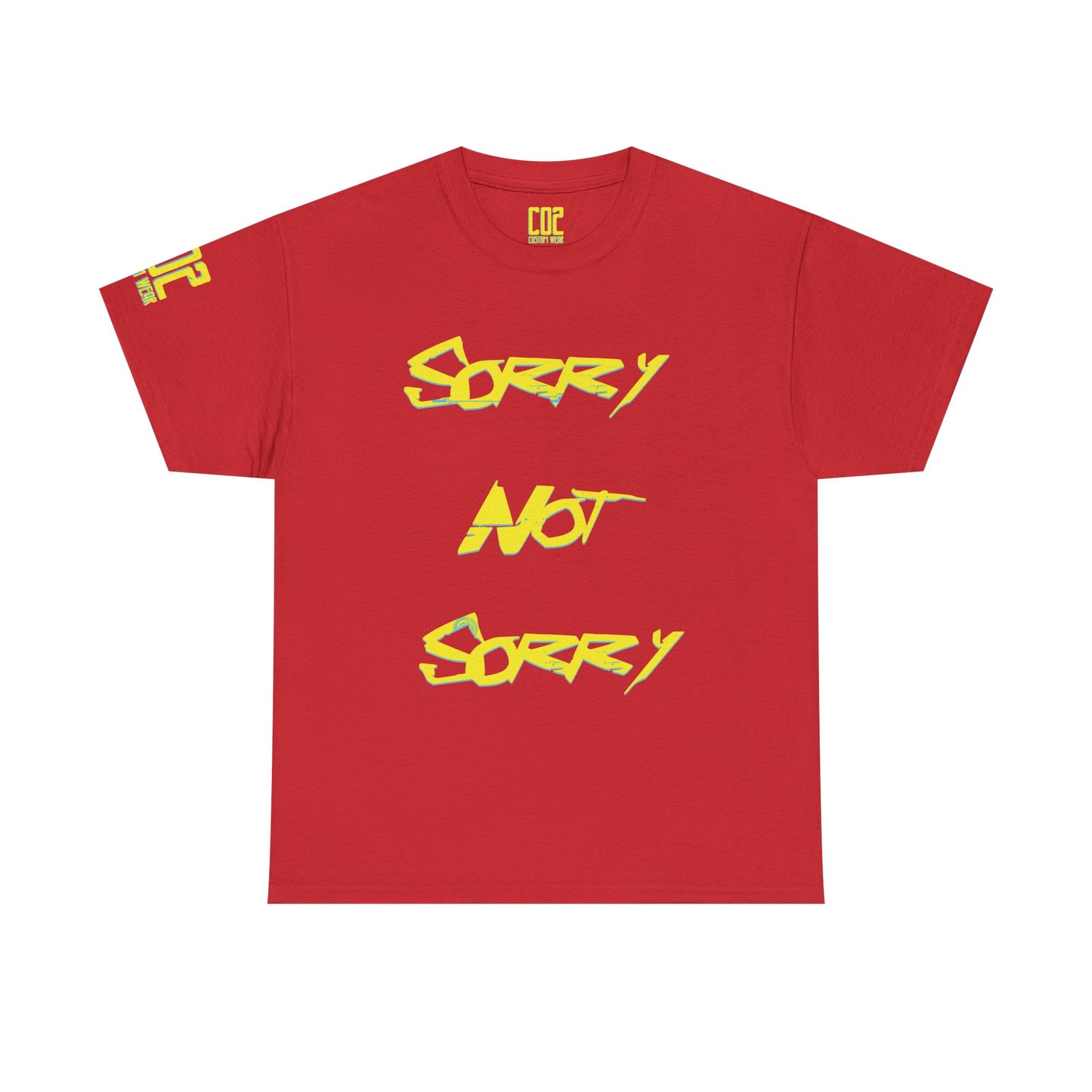 Sorry Not Sorry Shirt, Statement Graphic Tee, Casual Unisex Top, Trendy Streetwear, Gift for Him/Her, Everyday Wear