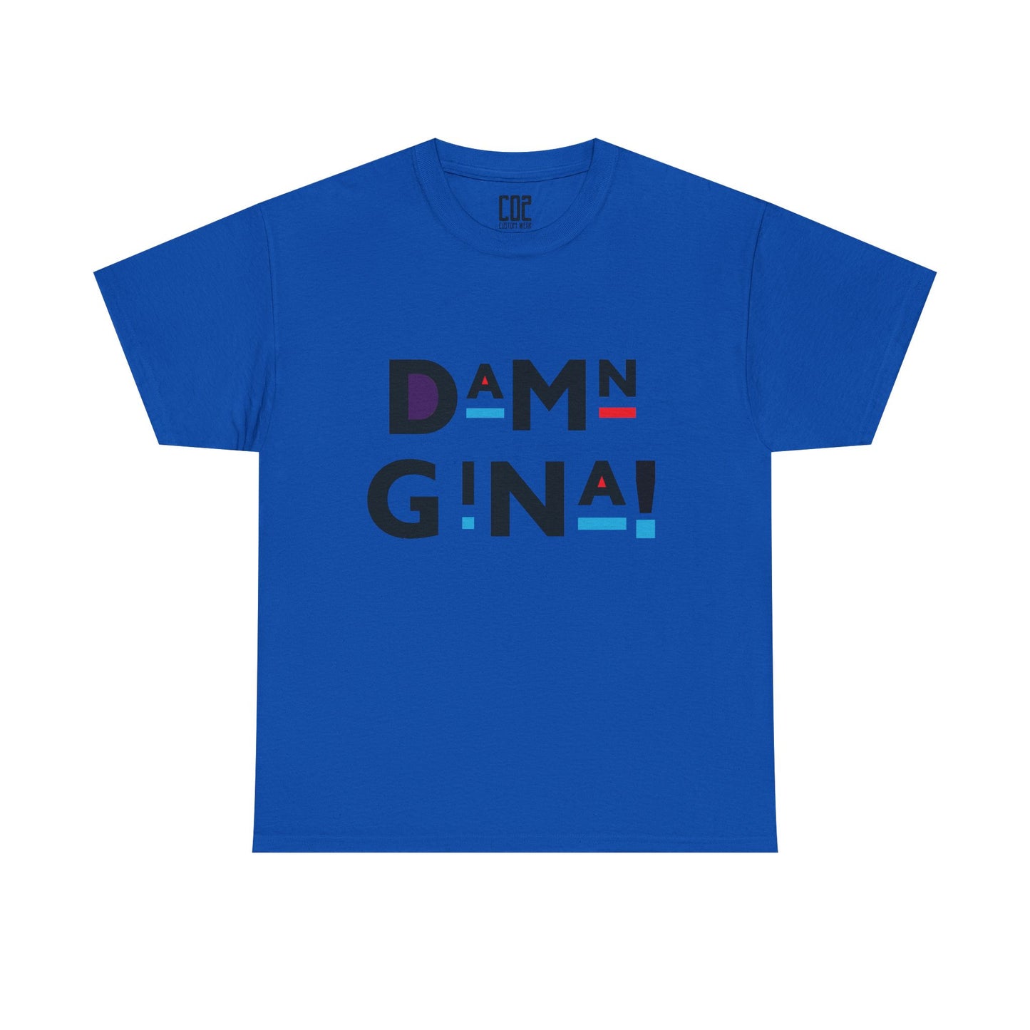 Damn Gina! Unisex Heavy Cotton Tee - Funny Graphic Shirt for Everyday Wear, Gifts, Birthday, Casual Style, Cool Humor