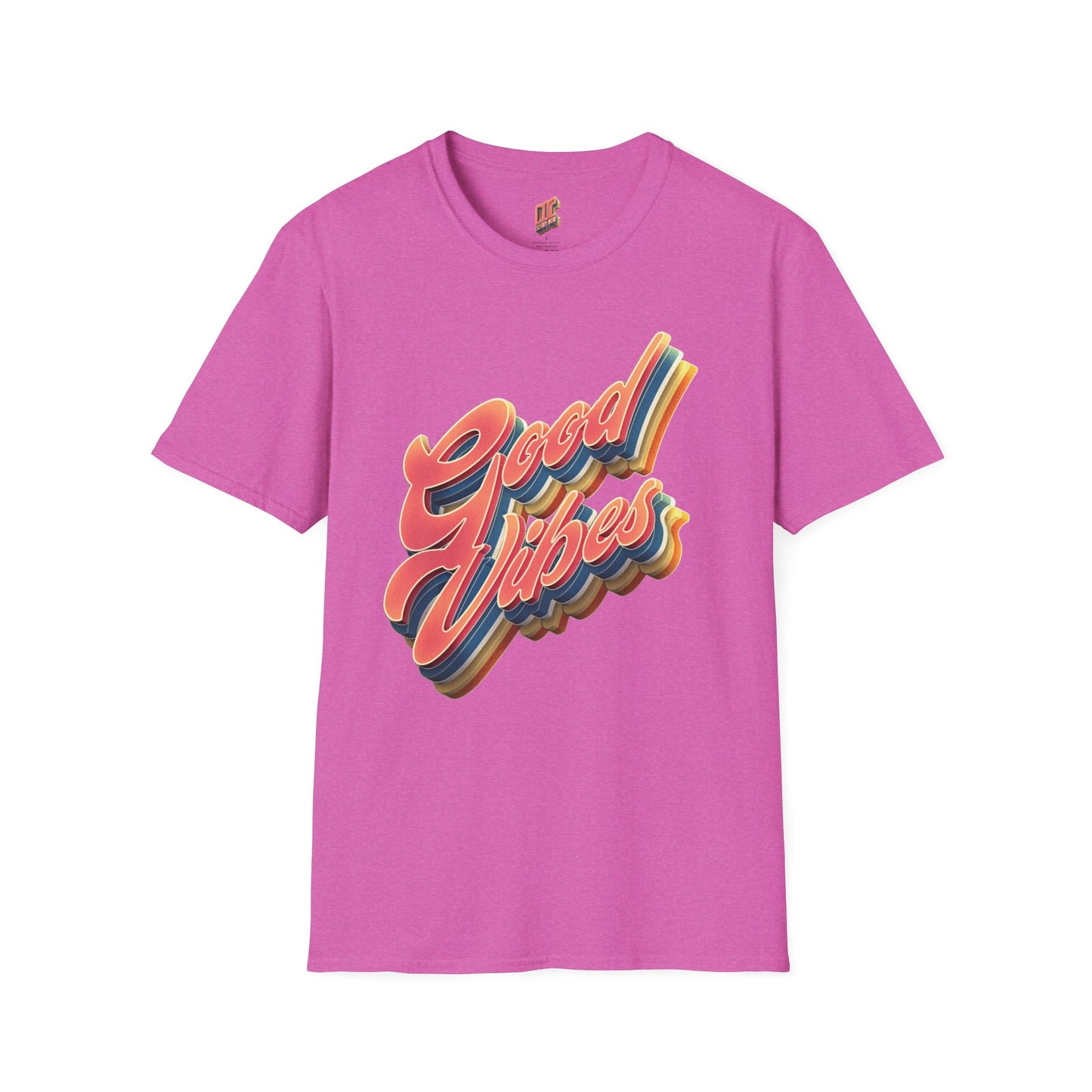 Good Vibes Unisex Softstyle T-Shirt, Fun Graphic Tee, Casual Wear, Gift for Friends, Summer Outfits, Positive Energy Fashion