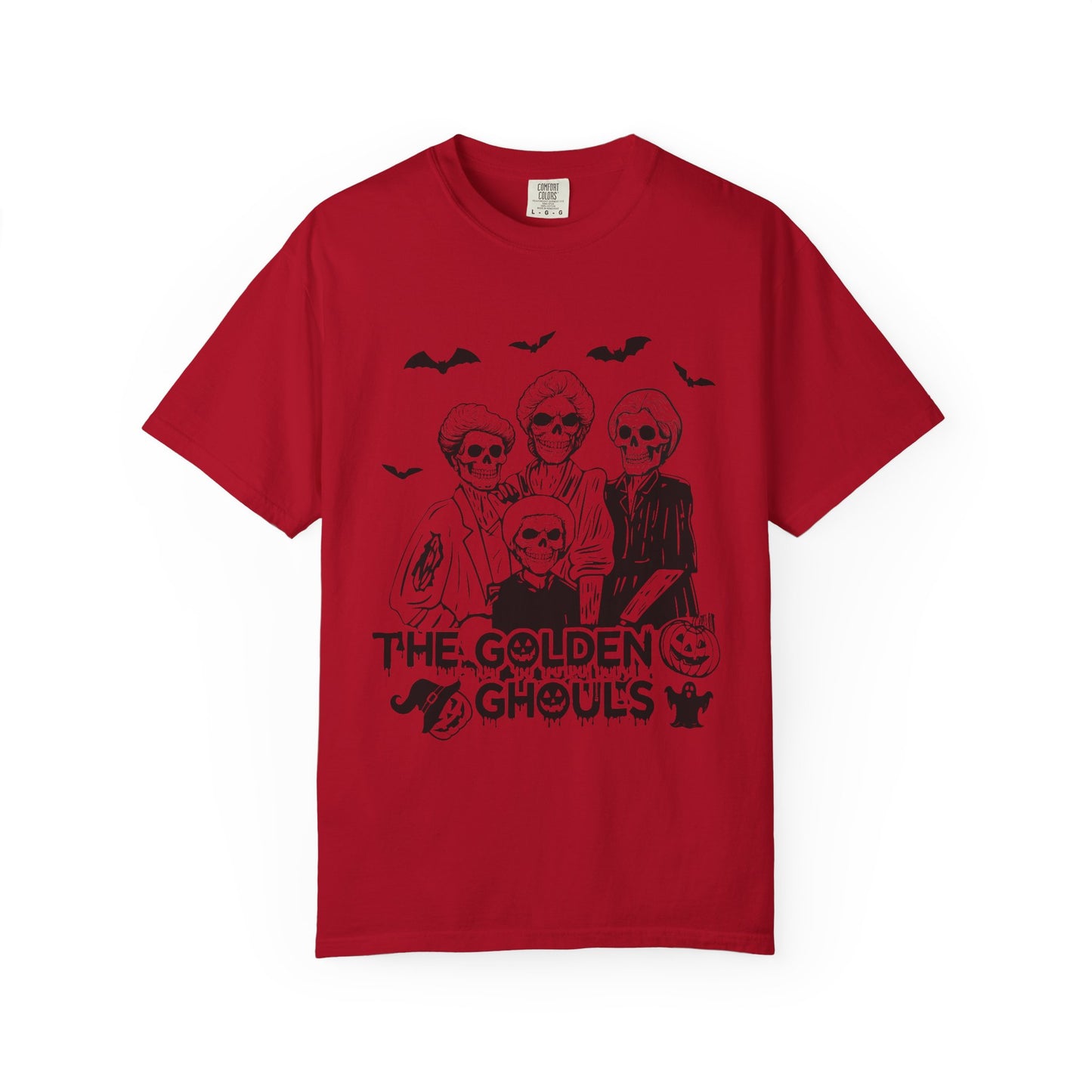 The Golden Ghouls T-Shirt | Spooky Halloween Shirt, Unisex Halloween Tee, Funny Skeleton Tee, Family Halloween Shirt, Ghostly Apparel