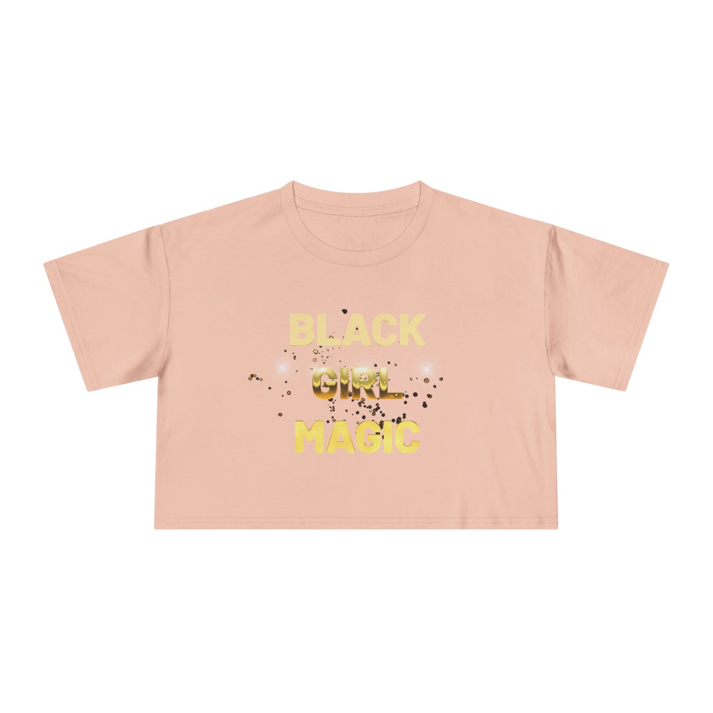 Black Girl Magic Women's Crop Tee - Celebrate Black Girl Magic with Style, Perfect for Casual Wear, Festivals, Gifts, Empowerment Events