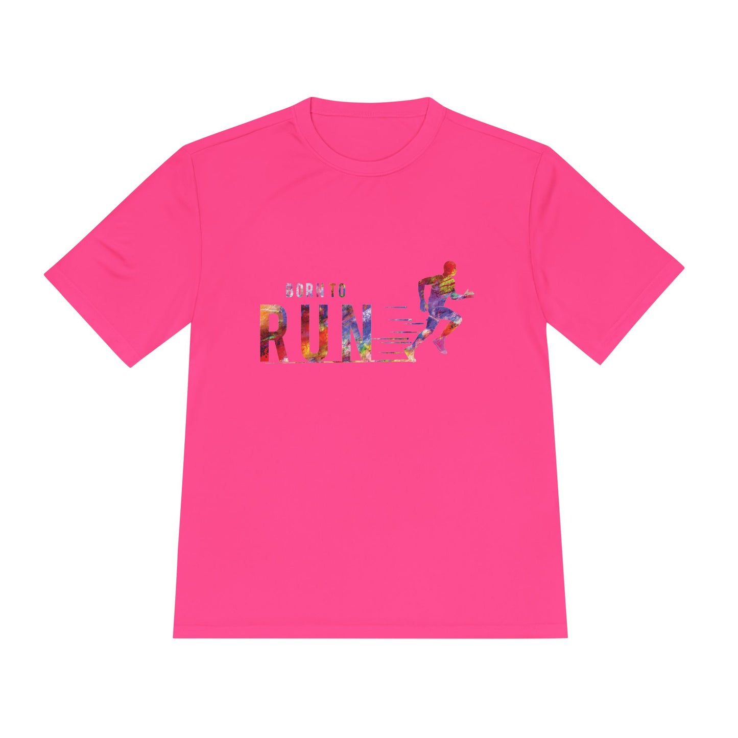Born to Run Unisex Moisture Wicking Tee | Athletic Shirt, Running Top, Workout Apparel, Fitness Gift, Sportswear