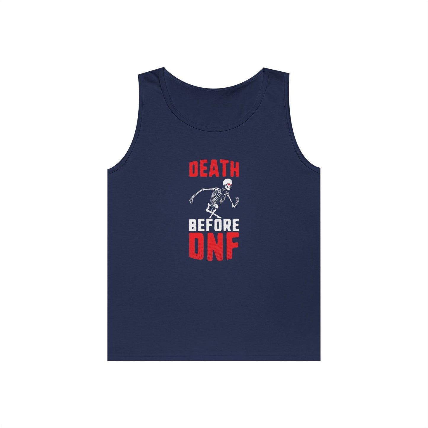 Death Before DNF Tank Top, Unisex Cotton Workout Shirt, Motivational Gym Sleeveless Tee, Fitness Gift, Running Apparel