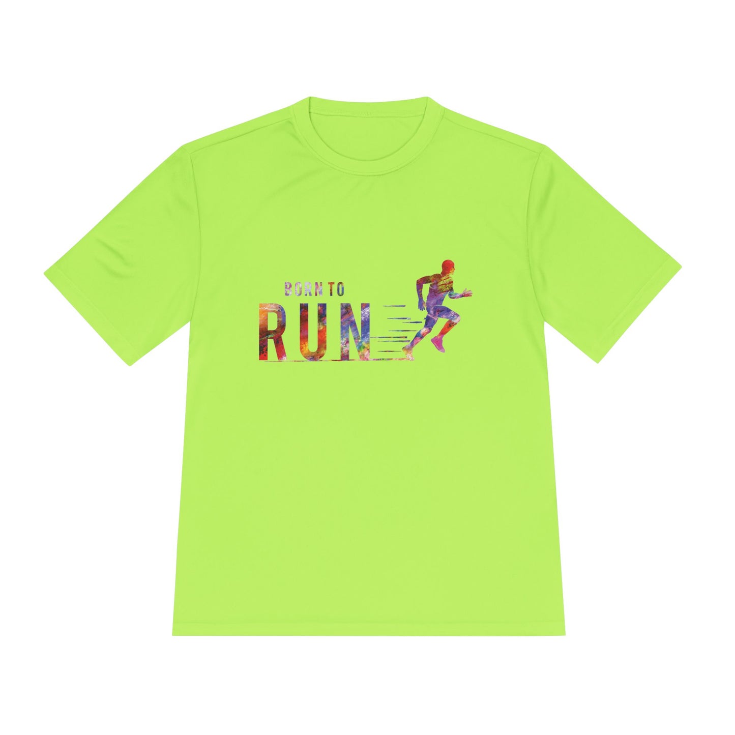 Born to Run Unisex Moisture Wicking Tee | Athletic Shirt, Running Top, Workout Apparel, Fitness Gift, Sportswear
