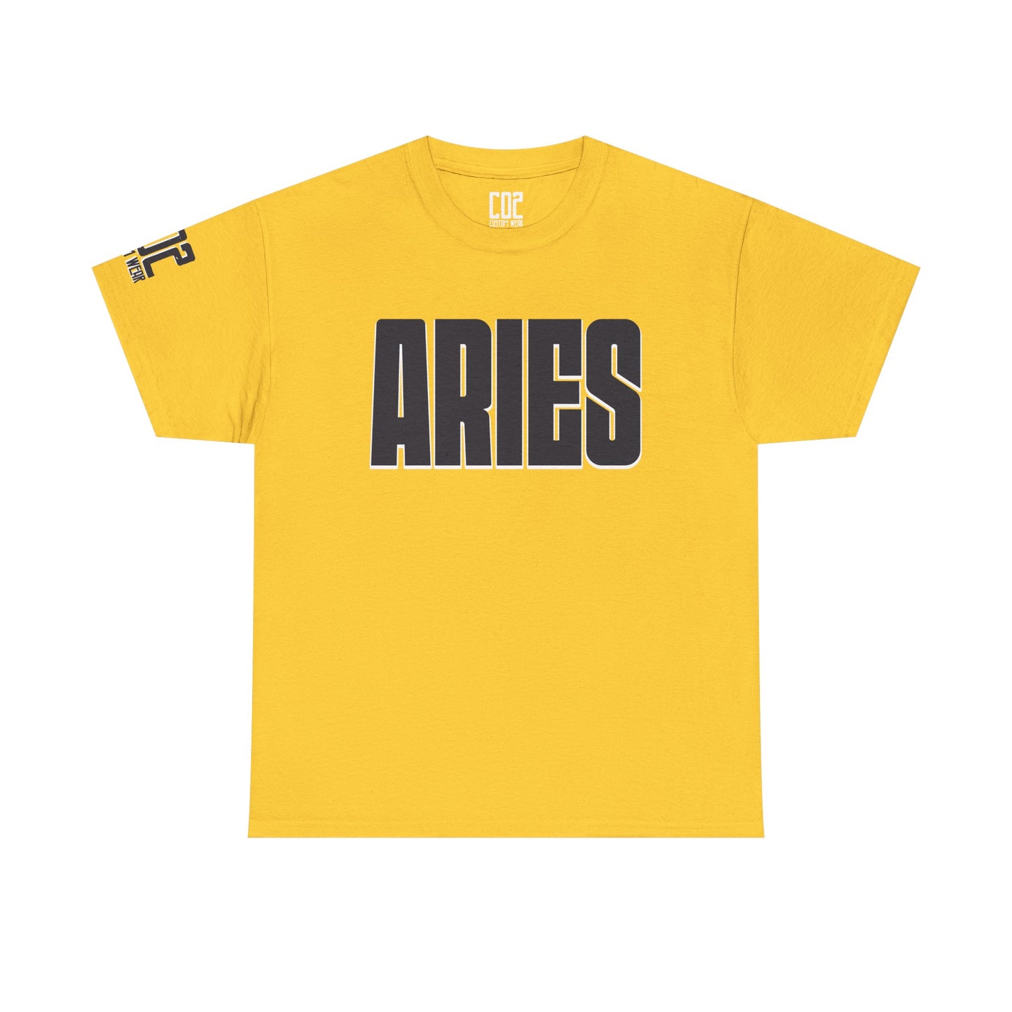 Aries Heavy Cotton Tee - Unisex Astrology Shirt, Zodiac Fashion, Horoscope Gift, Perfect for Birthdays & Celebrations
