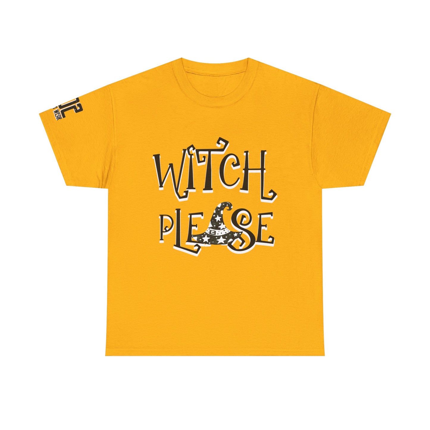 Witch Please Unisex Heavy Cotton Tee | Halloween Shirt, Funny Tee, Witchy Apparel, Gift for Her, Casual Wear