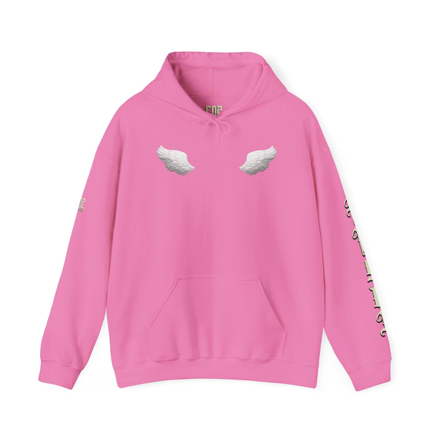 Angel & Bear Hoodie - Unisex Heavy Blend™ Sweatshirt, Cozy Gift for Friends, Cute Casual Wear, Perfect for Fall & Winter