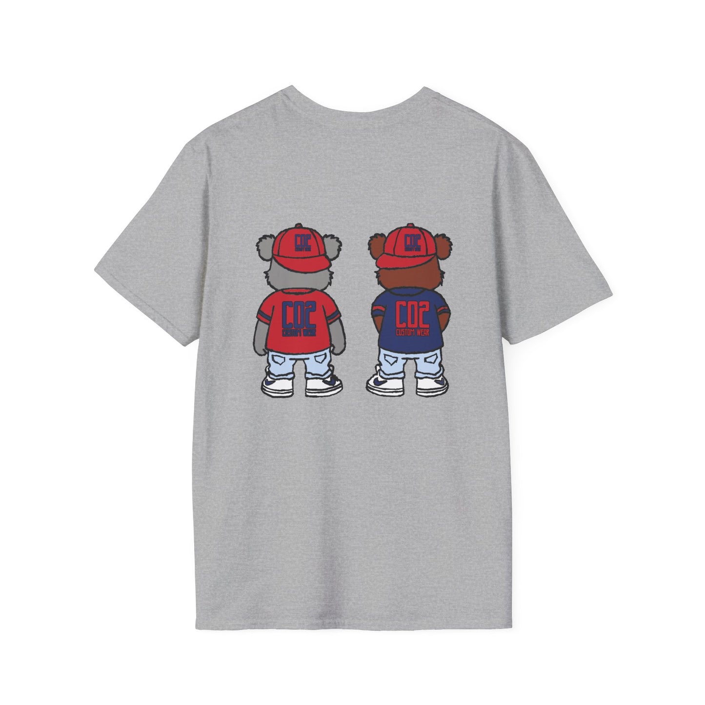 CO2 Bear Retro Cool Bear Graphic Tee, Cute Animal T-Shirt, Fun Unisex Wear, Streetwear Style Shirt, Casual Gift for Kids and Teens